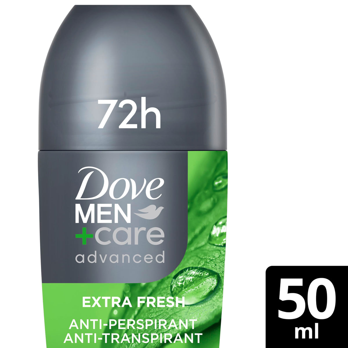 Dove Advanced Extra Fresh Antiperspirant Deodorant Roll On deodorant for men with Triple Action Technology for 72h sweat & odour protection 50 ml (Pack of 2)