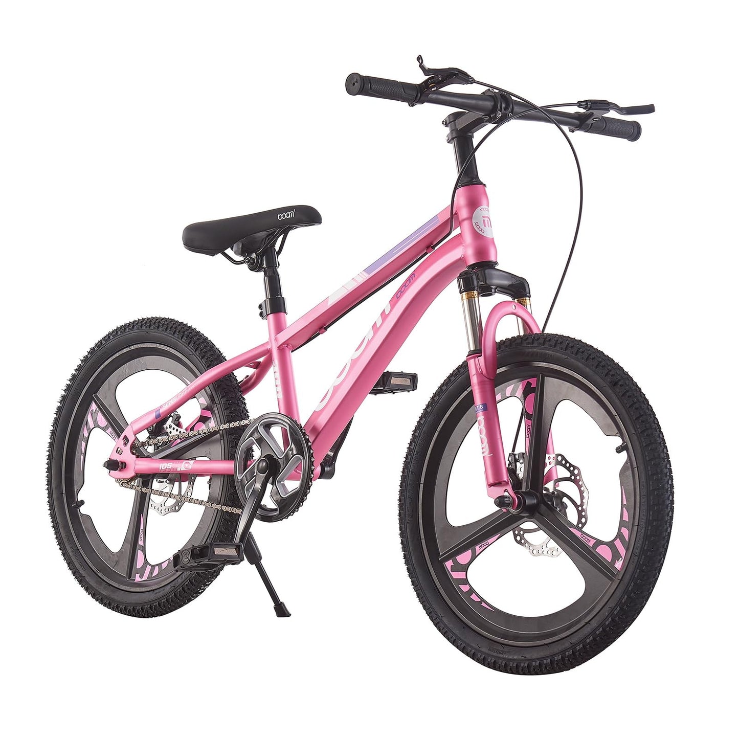 BSTSEL Kids Bike 18" 20" 22" 24" Inch Youth Bike Shock Absorber Bike,12.25-Inch Frame,V-Brakes,Suitable for 9-14 Year Old Boys and Girls Mountain Bikes Pink Blue Bicycle