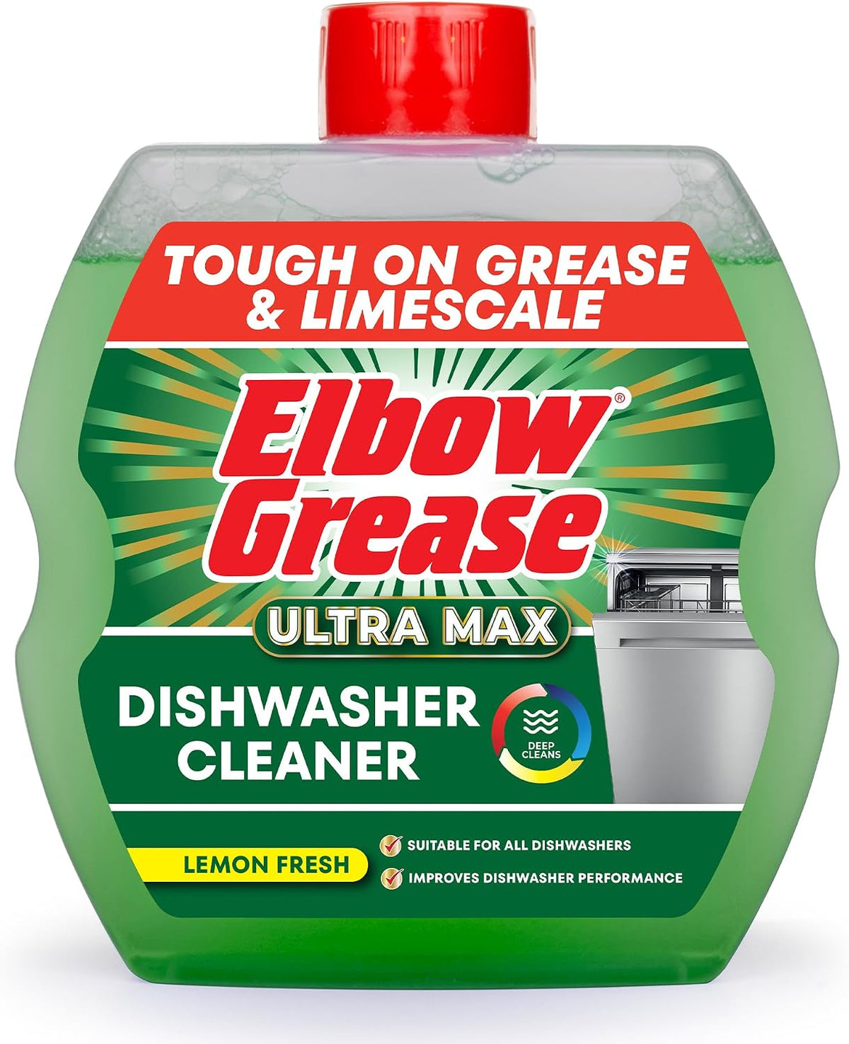 Elbow Grease Ultra Max Dishwasher Cleaner (Lemon, 250ml)