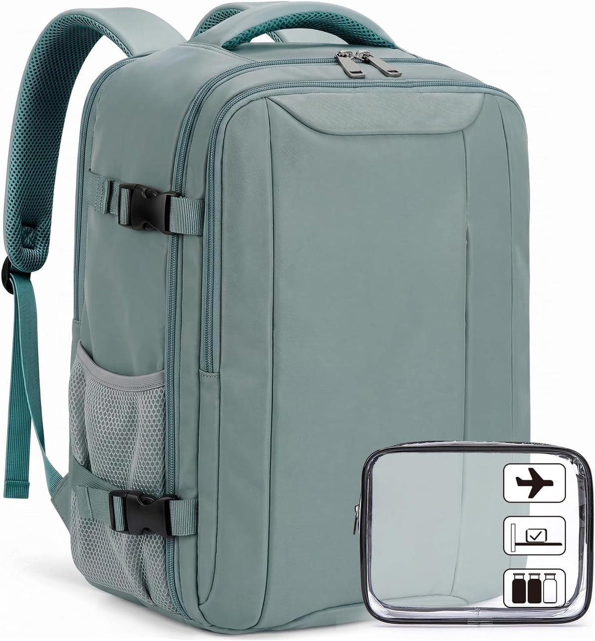 Xkdoai for Ryanair Cabin Bags 40x30x20,Backpack with TSA Approved Clear Bag