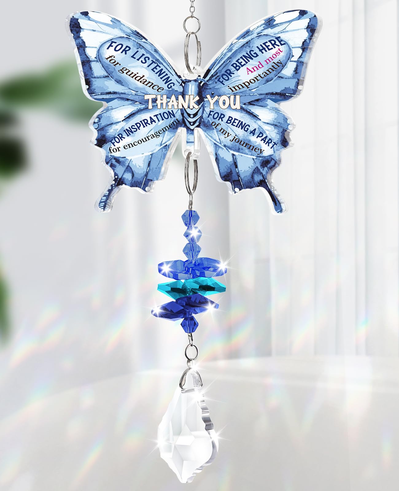 Teacher Gifts for Women, Acrylic Hanging Decoration Thank You Teacher Gifts, Appreciation Gift for Teacher Mentor, Perfect for Teachers Day, Christmas, Birthday,End of The Year