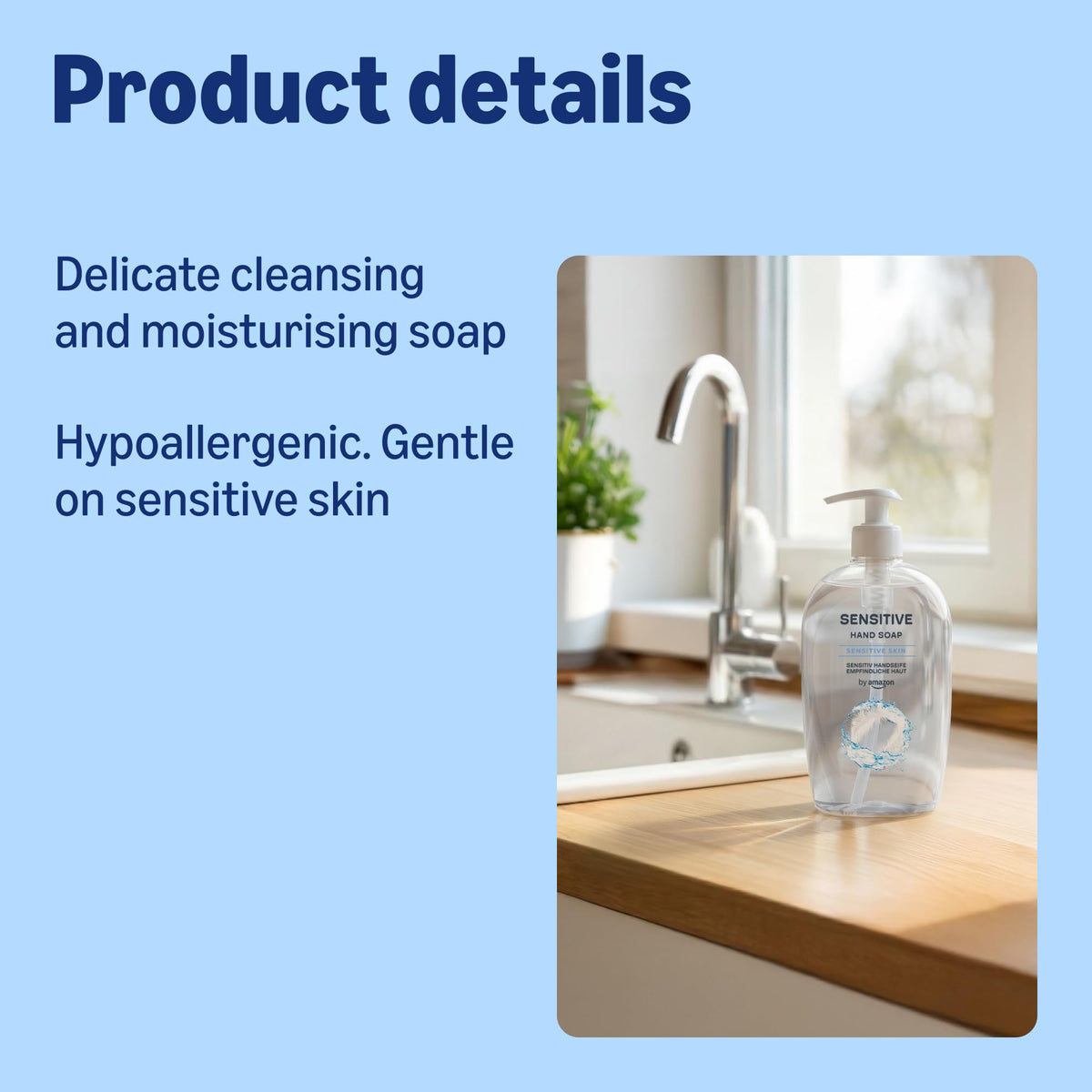 by Amazon Milk & Honey Hand Soap, 4 x 500ml