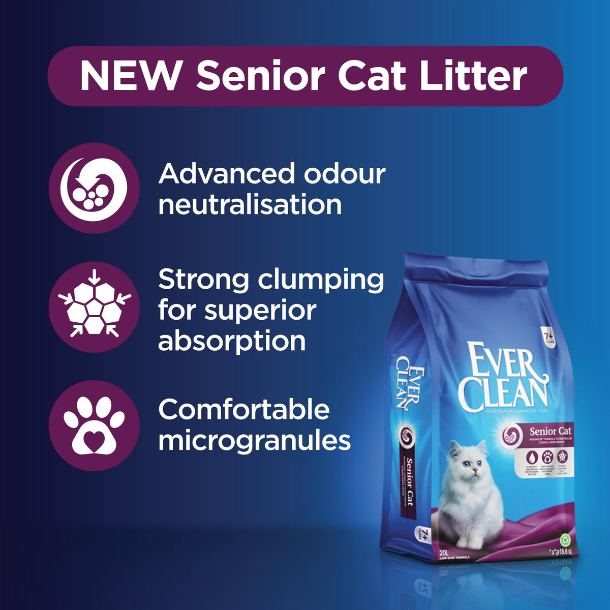 Ever Clean Clumping Cat Litter, Multiple Cat, Scented for long-lasting freshness, Unbeatable Clumping Strength, 10L