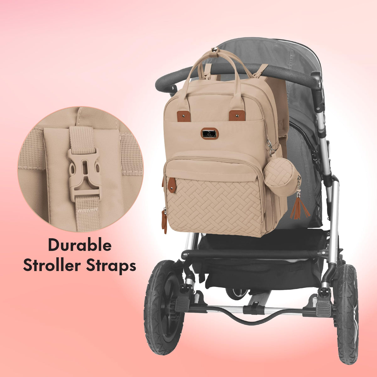Dikaslon Baby Changing Bags Backpack, Large Baby Bag, 19 Pockets, Outdoors