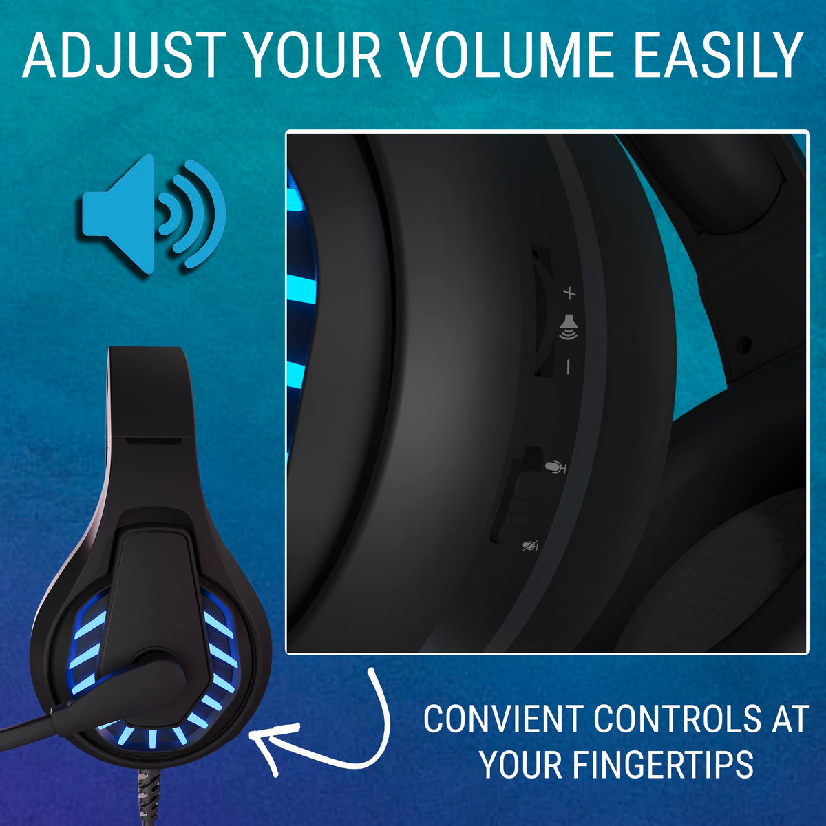 Orzly Gaming Headset for PC and Gaming Consoles compatible with PS5, PS4, XBOX SERIES X | S, XBOX ONE, Nintendo Switch & Steam Deck with noise cancelling mic - RXH-30 Siberia Edition