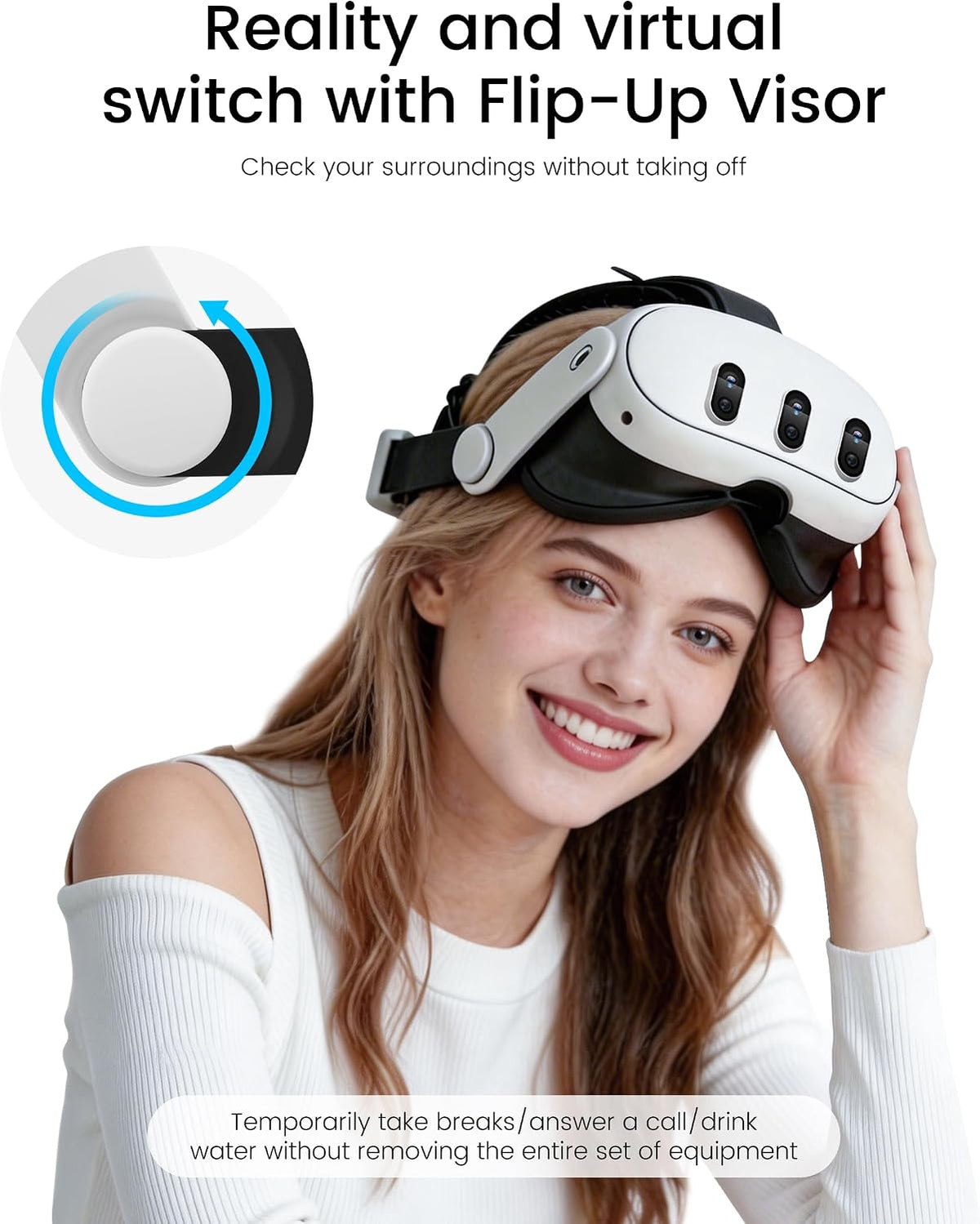 HELLCOOL Head Strap with 10000mAh Battery Pack Cables for Meta Quest 3S/3/2,Adjustable Elite Strap Replacement Intended for Quest Head Strap,VR Headset Accessories