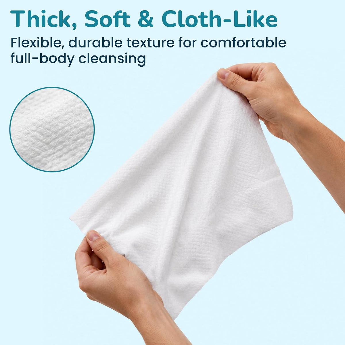 Comfy Life Premium Full Body Cleansing Wet Wipes For Adults - Large Luxury Fresh-feel Rinse-free Fragrance-free Bed Bath Incontinence Hygiene Intimate-care Soft Sheets (4 Pack (320 Wipes)