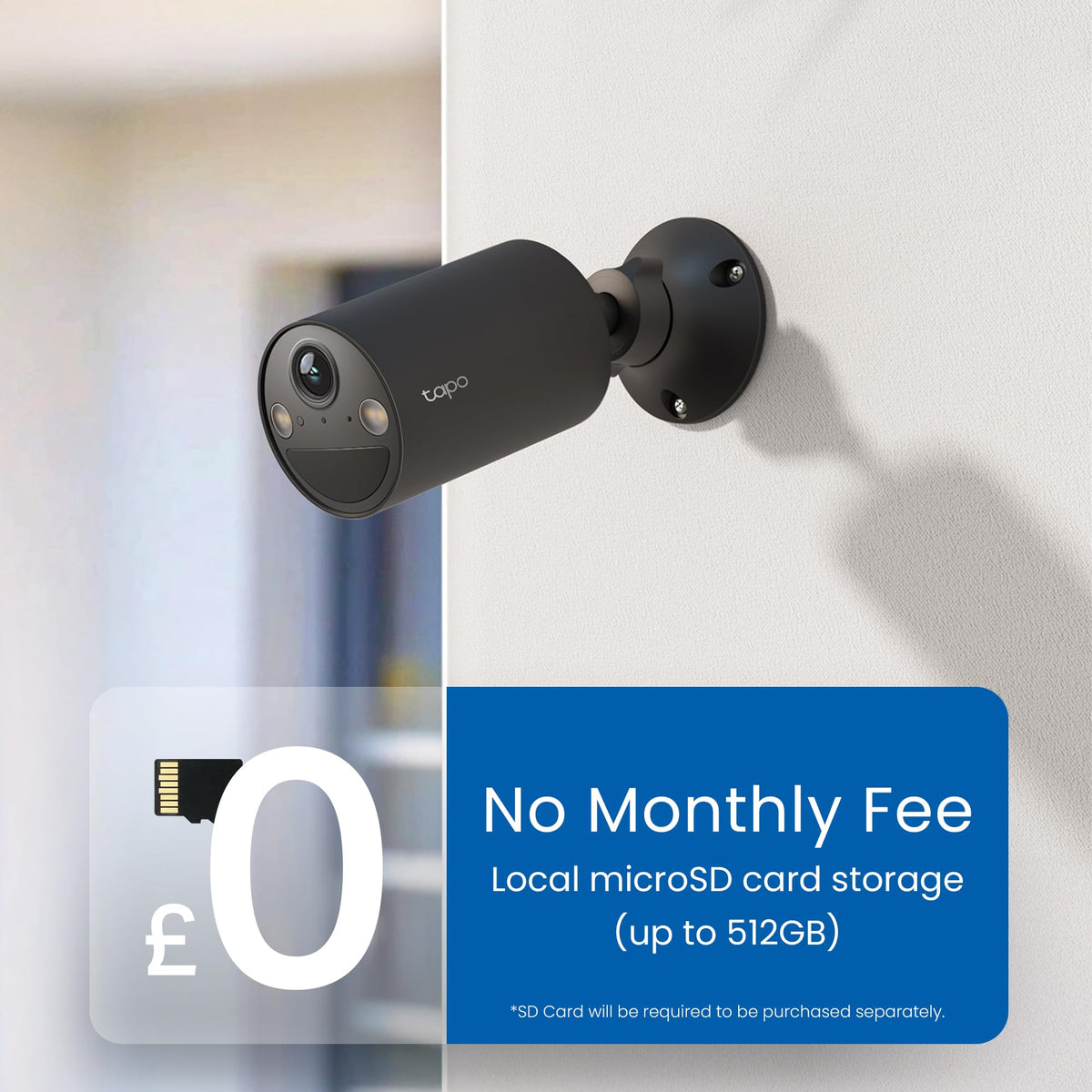 Tapo 2K QHD Wireless Indoor/Outdoor Smart Security Camera