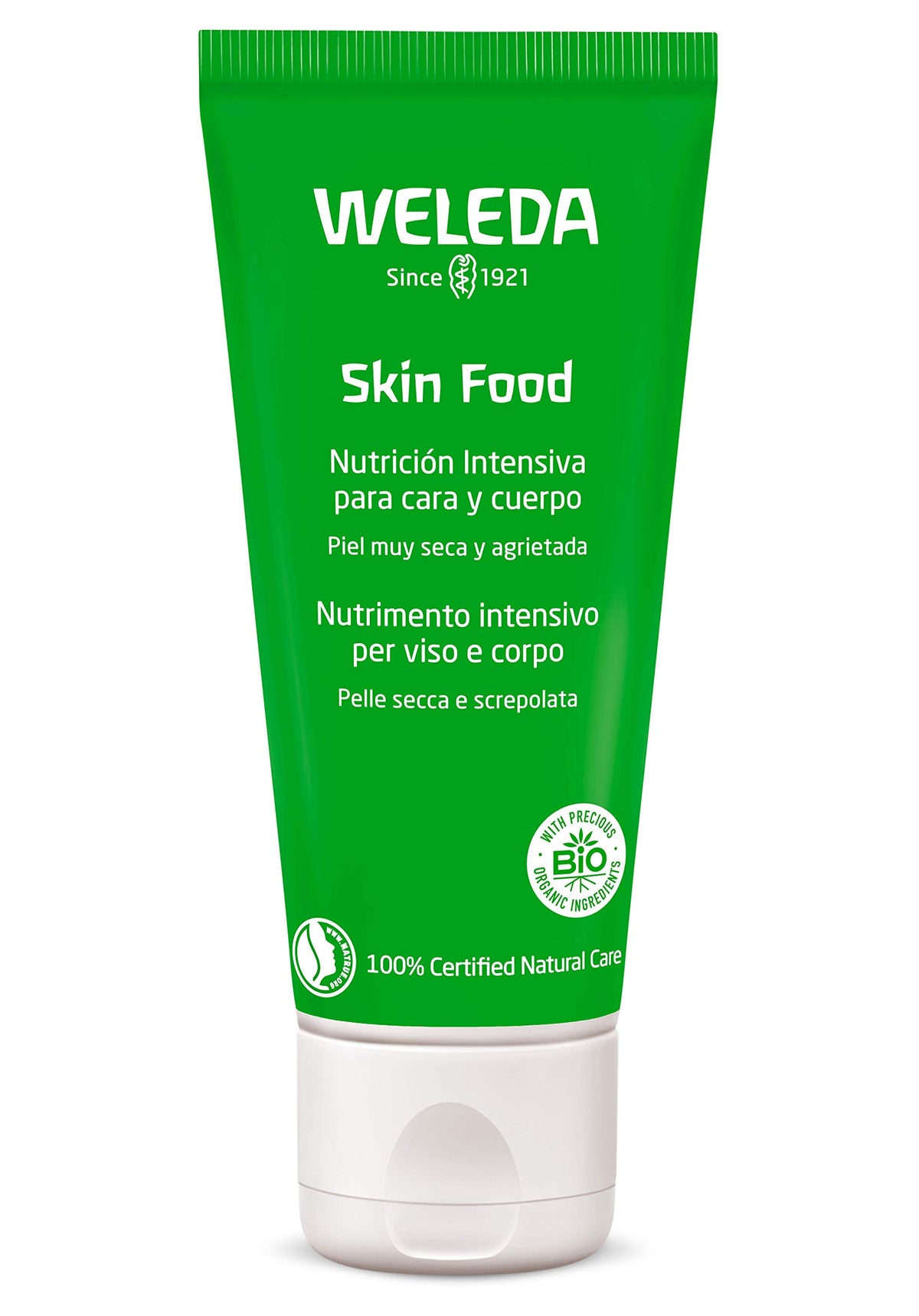 Weleda Skin Food, Dry Skin Moisturiser, Moisturising Cream & Primer, Face & Body, For Men & Women, Multiple Uses, 100% Certified Natural, Organic, 75ml