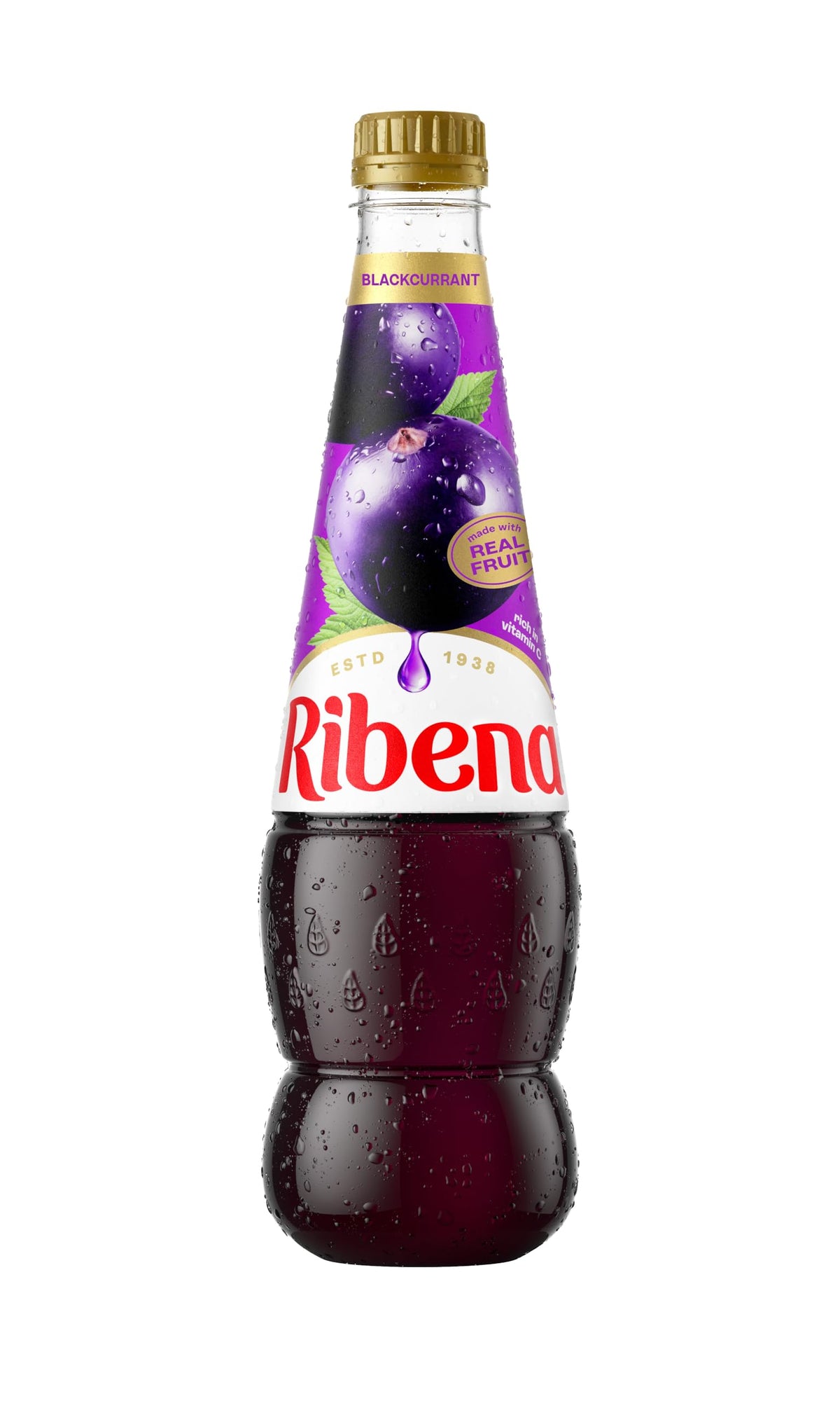 Ribena Blackcurrant Squash 1.5L – Real British Blackcurrants | Rich in Vitamin C | No Artificial Colours or Flavours | 100% Recycled Plastic Bottle