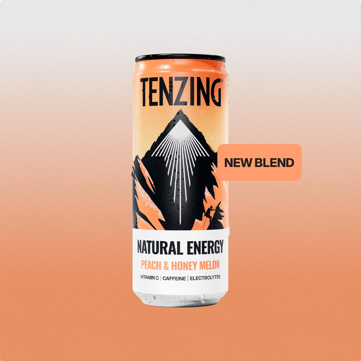 TENZING Natural Energy Drink, Plant Based, Vegan, & Gluten Free, +BCAA, Apple & Seaberry, 330ml (Pack of 12) - Packaging may vary