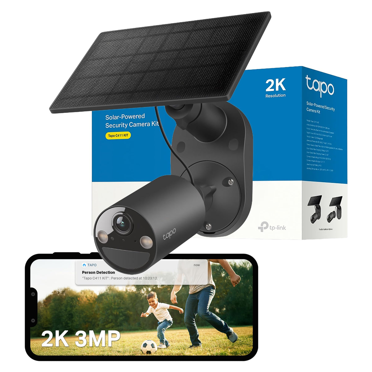 Tapo 2K QHD Wireless Indoor/Outdoor Smart Security Camera
