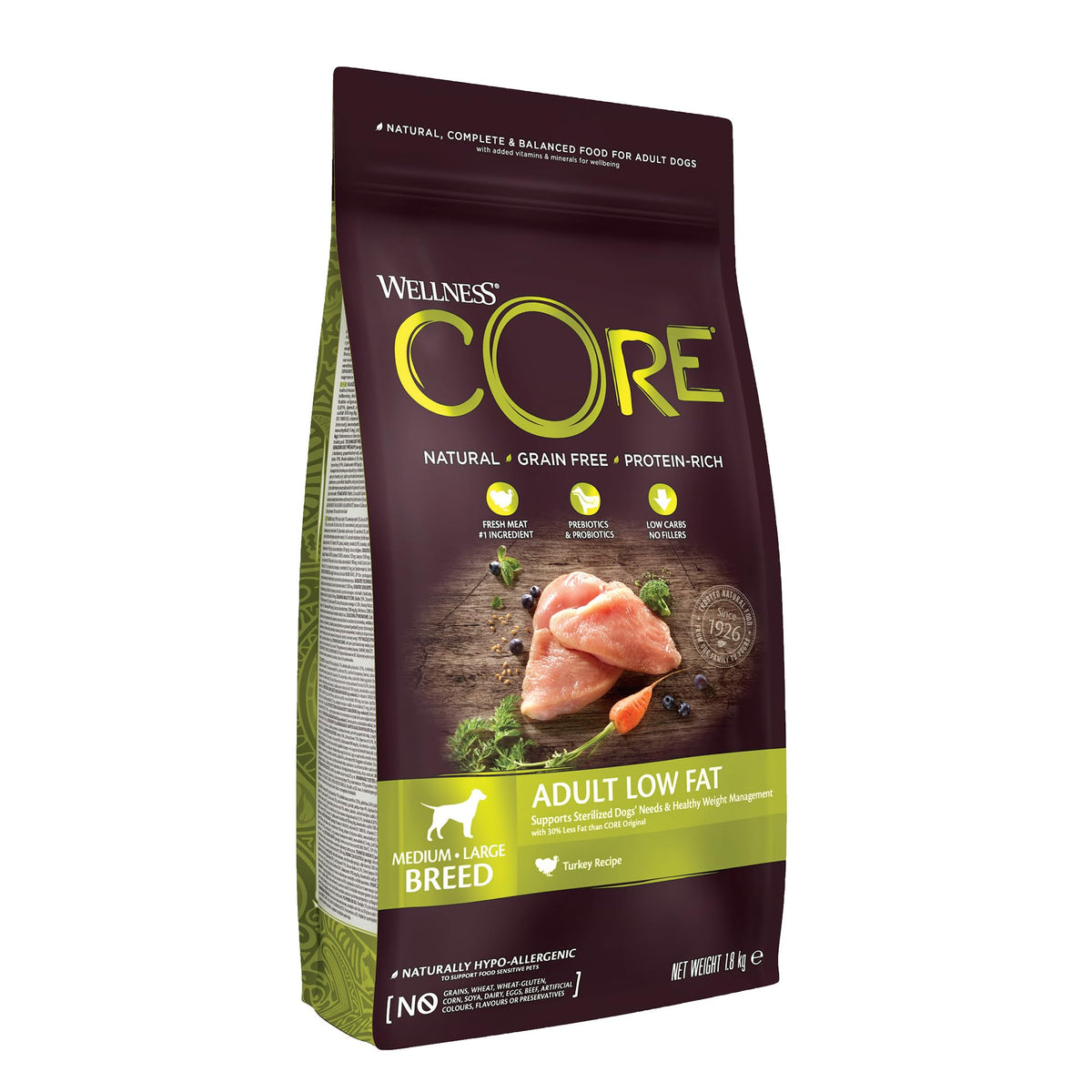 Wellness CORE Active Life 10 kg, Chicken & Turkey – Dry Dog Food