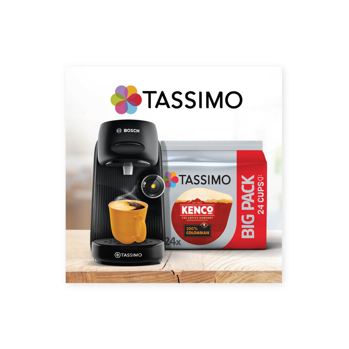 Tassimo Kenco Americano Grande XL Coffee Pods x16 (Pack of 5, Total 80 Drinks)
