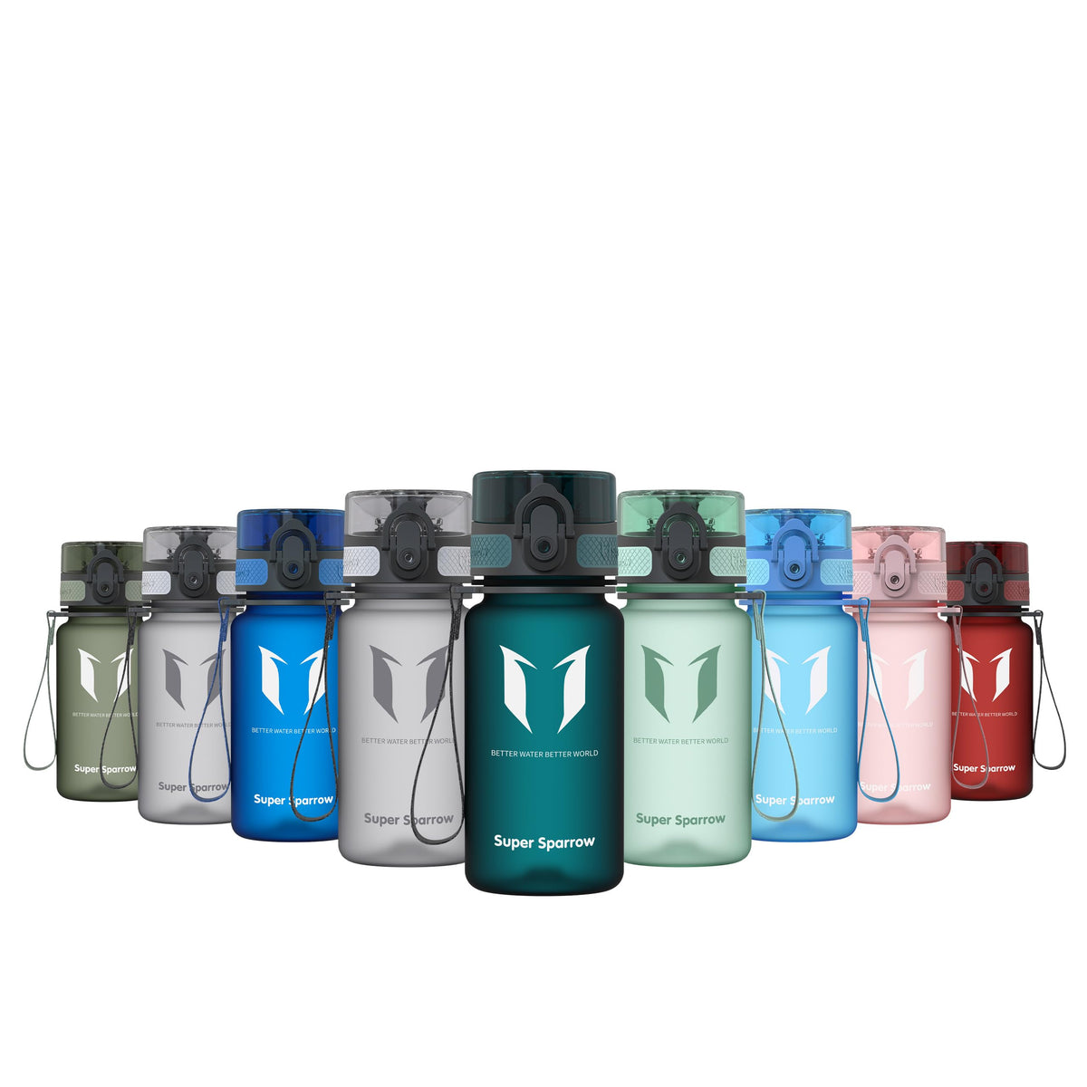 Sparrow Water Bottle 500ml/750ml/1L BPA-Free Tritan Drinks Bottle One-Click