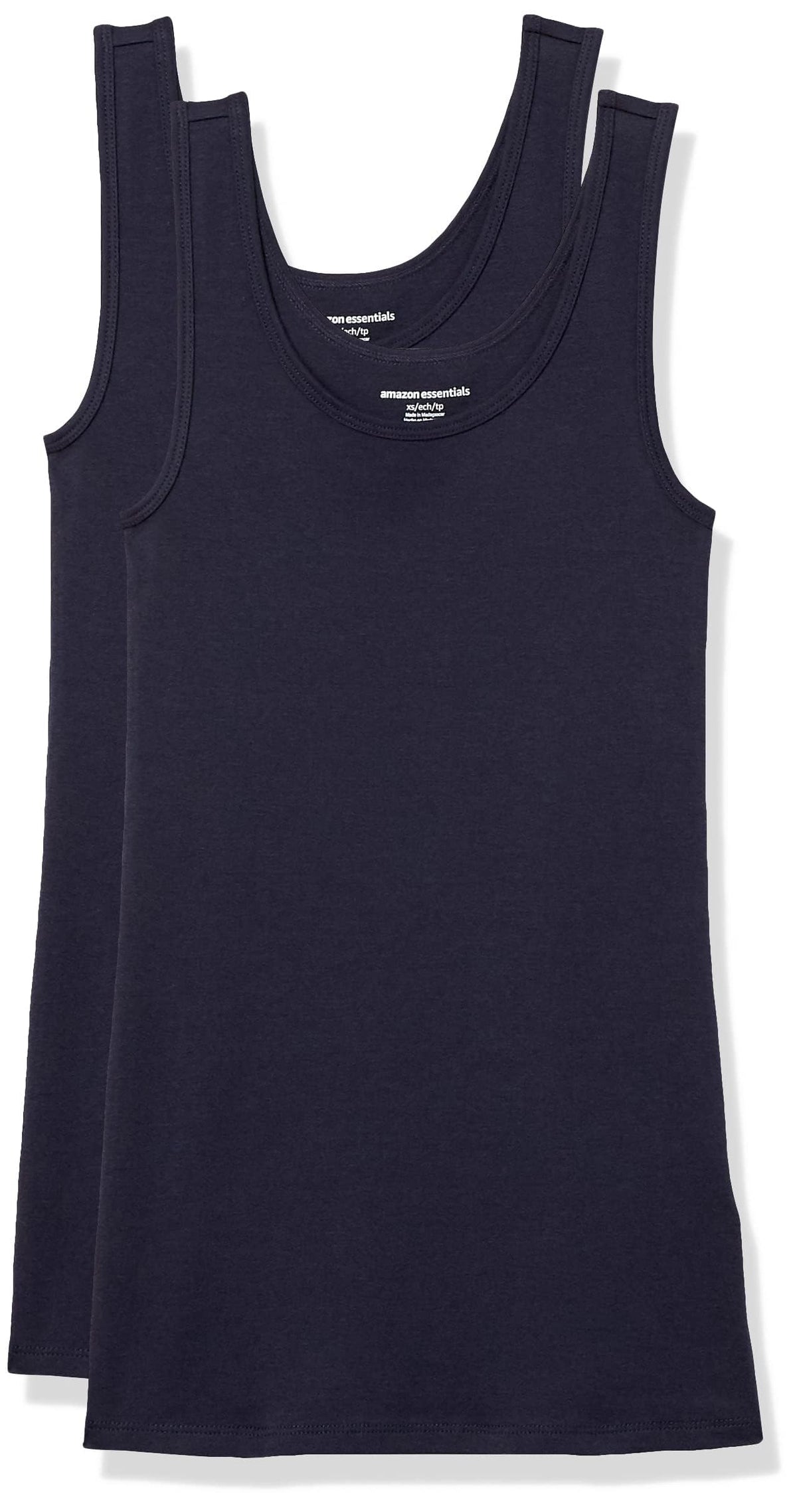 Amazon Essentials Women's Slim-Fit Vest, Pack of 2