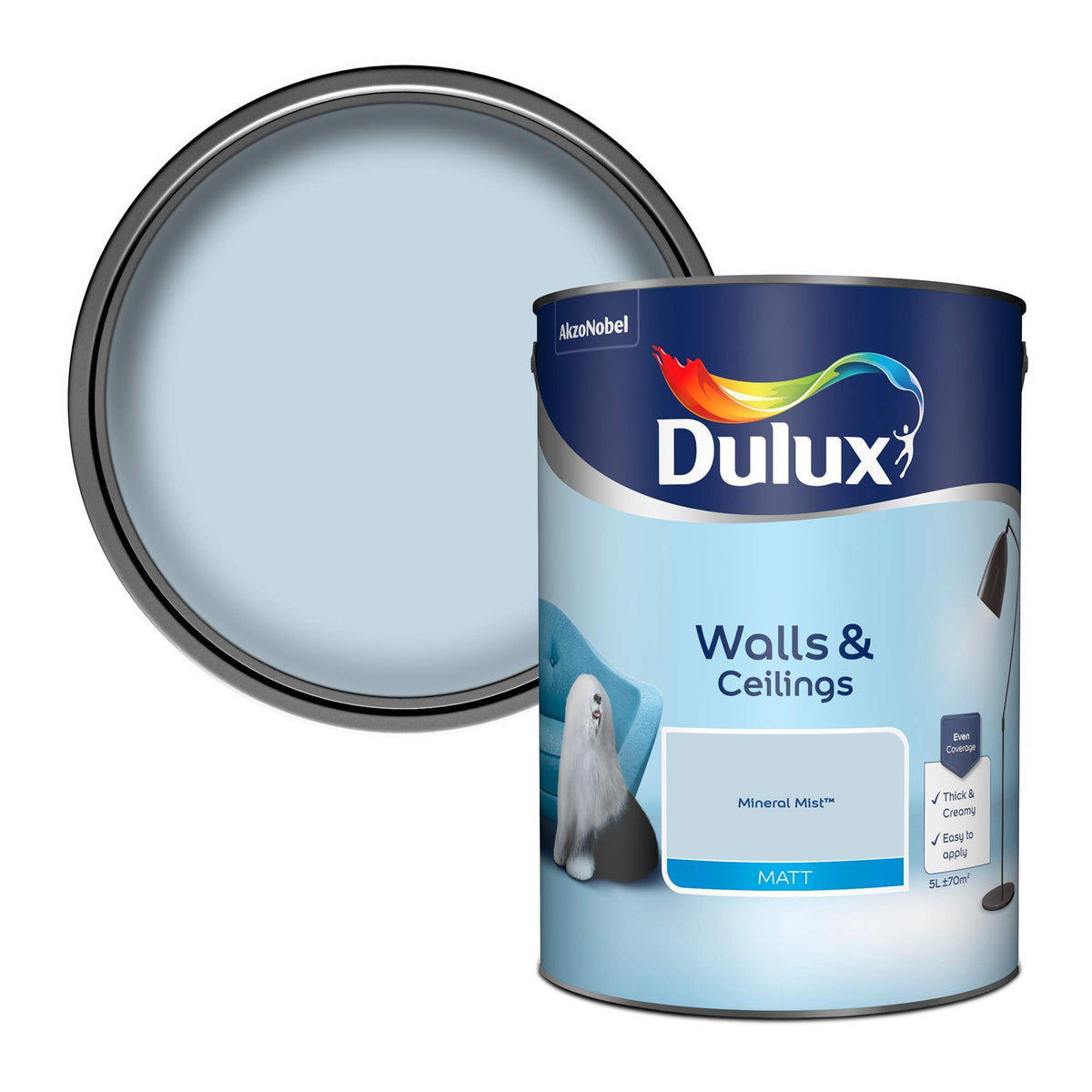 Dulux Tester Paint, White Mist, 30 ml (Pack of 1)