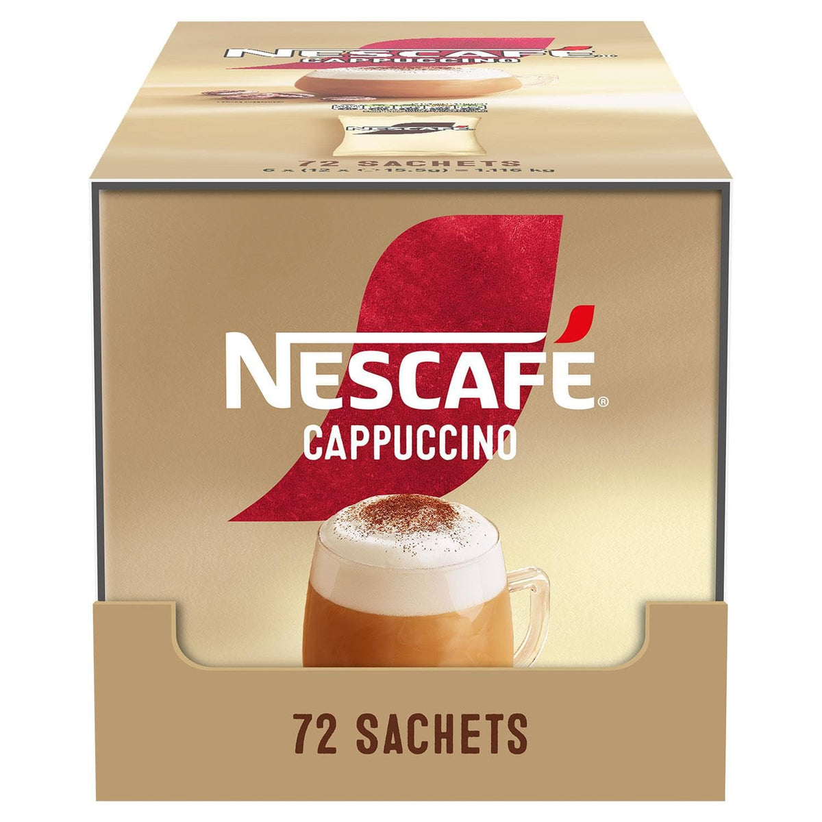NESCAFÉ Cappuccino Instant Coffee Sachets - 72 x 15.5g