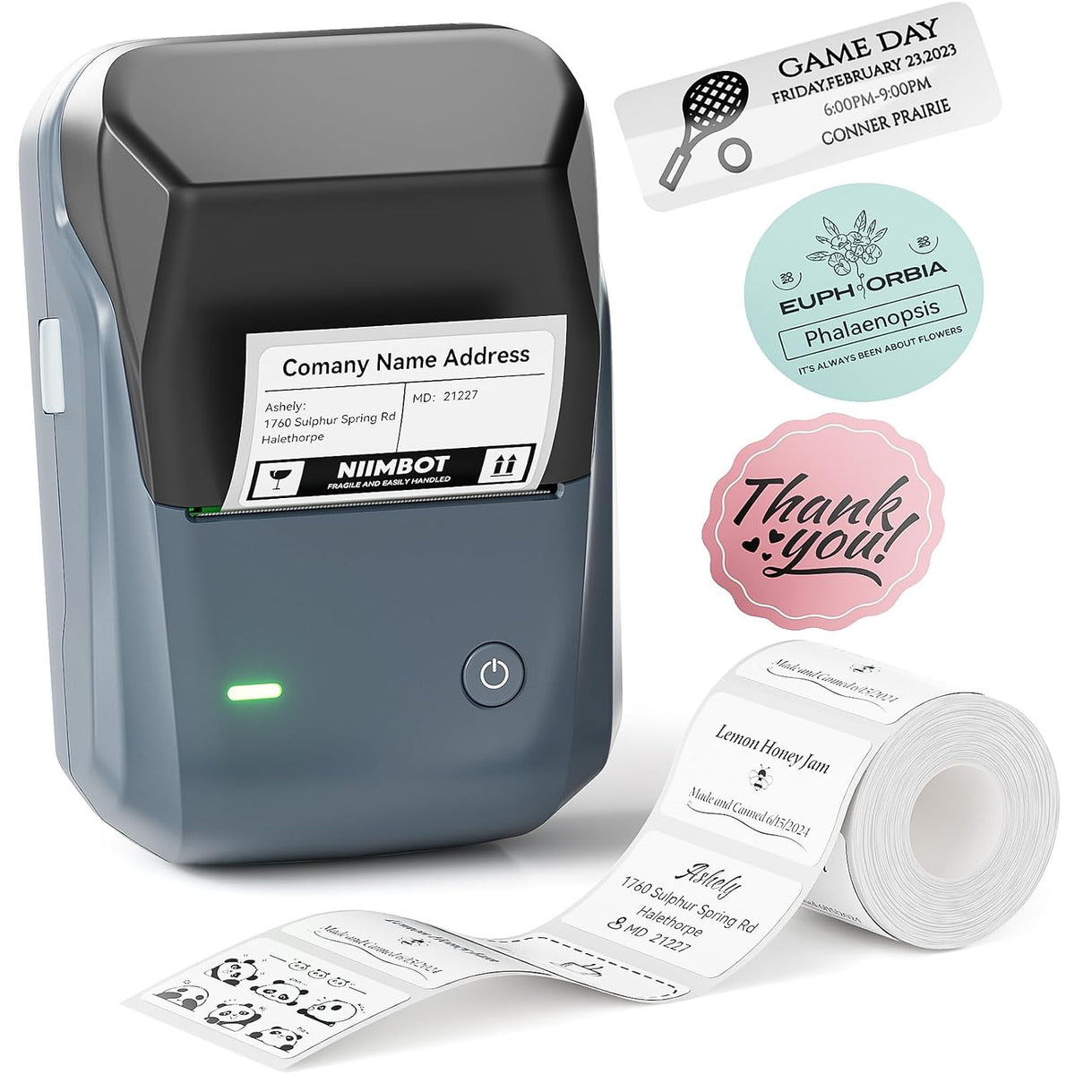 NIIMBOT B1 Label Maker Machine, 2 Inch Bluetooth Sticker Printer