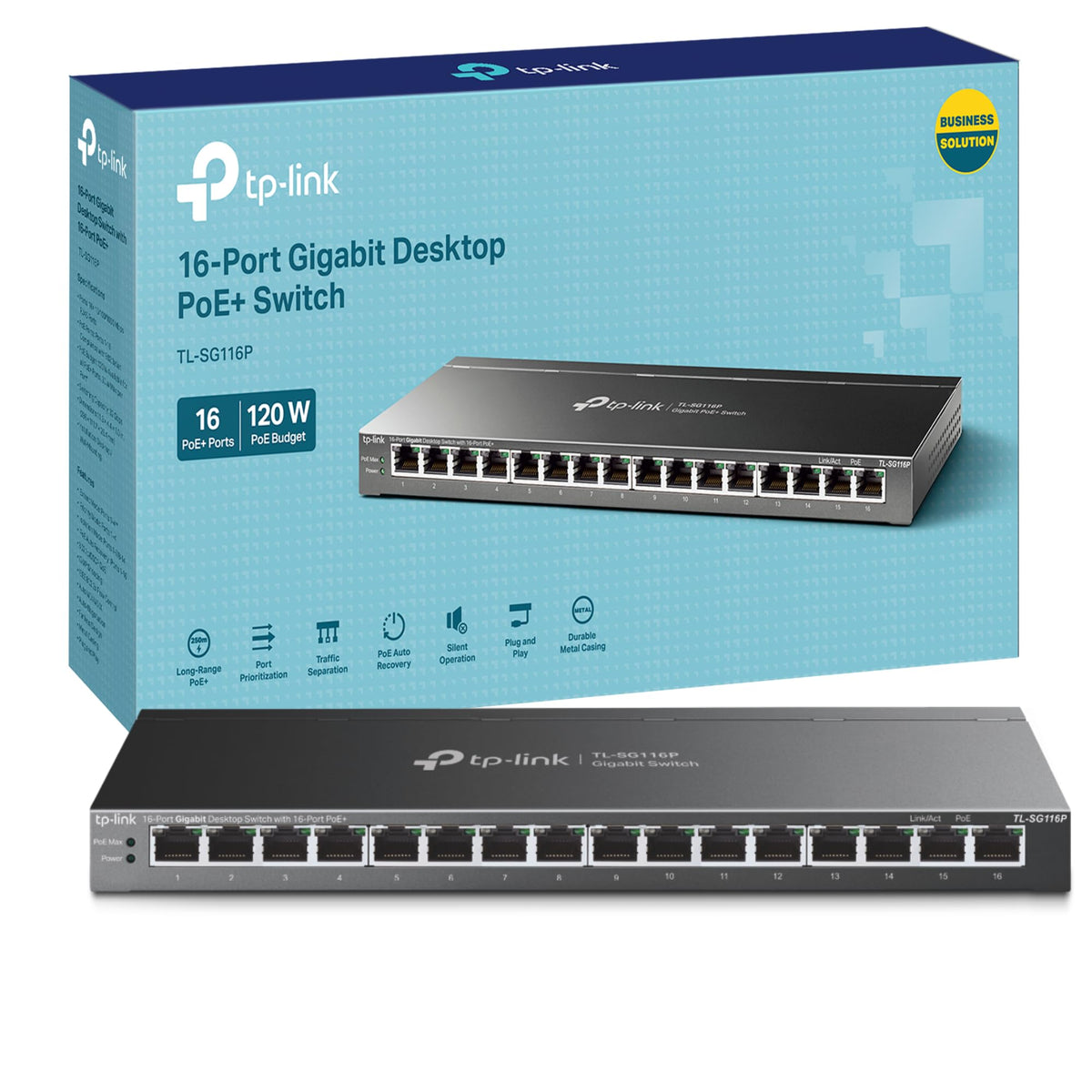 TP-Link Festa FS328G - 24-Port Gigabit Switch with 4 SFP Slots, Cloud Management, Enterprise Network Optimization, Security and Stable Performance