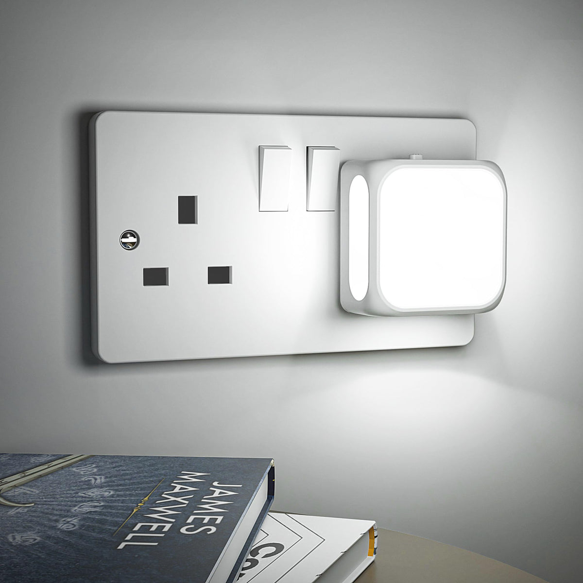 PURSNIC Night Light Plug in Wall, Dusk to Dawn, 3000K Warm White, 4 Pack