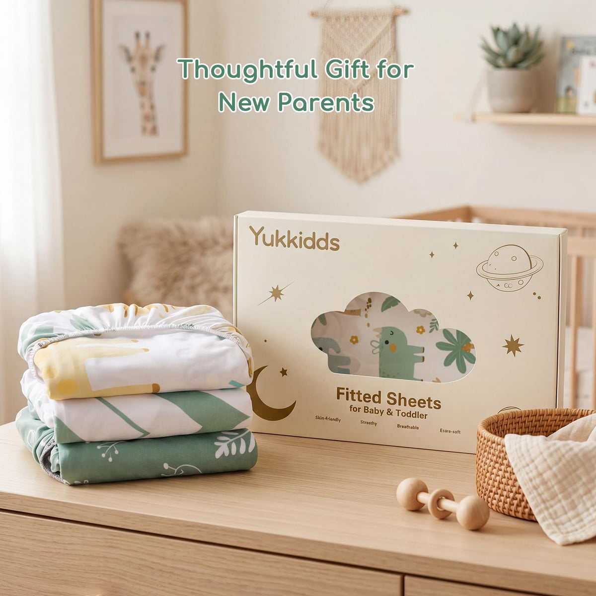 Cot Bed Sheets 120x60 cm Fitted for Baby and Toddler