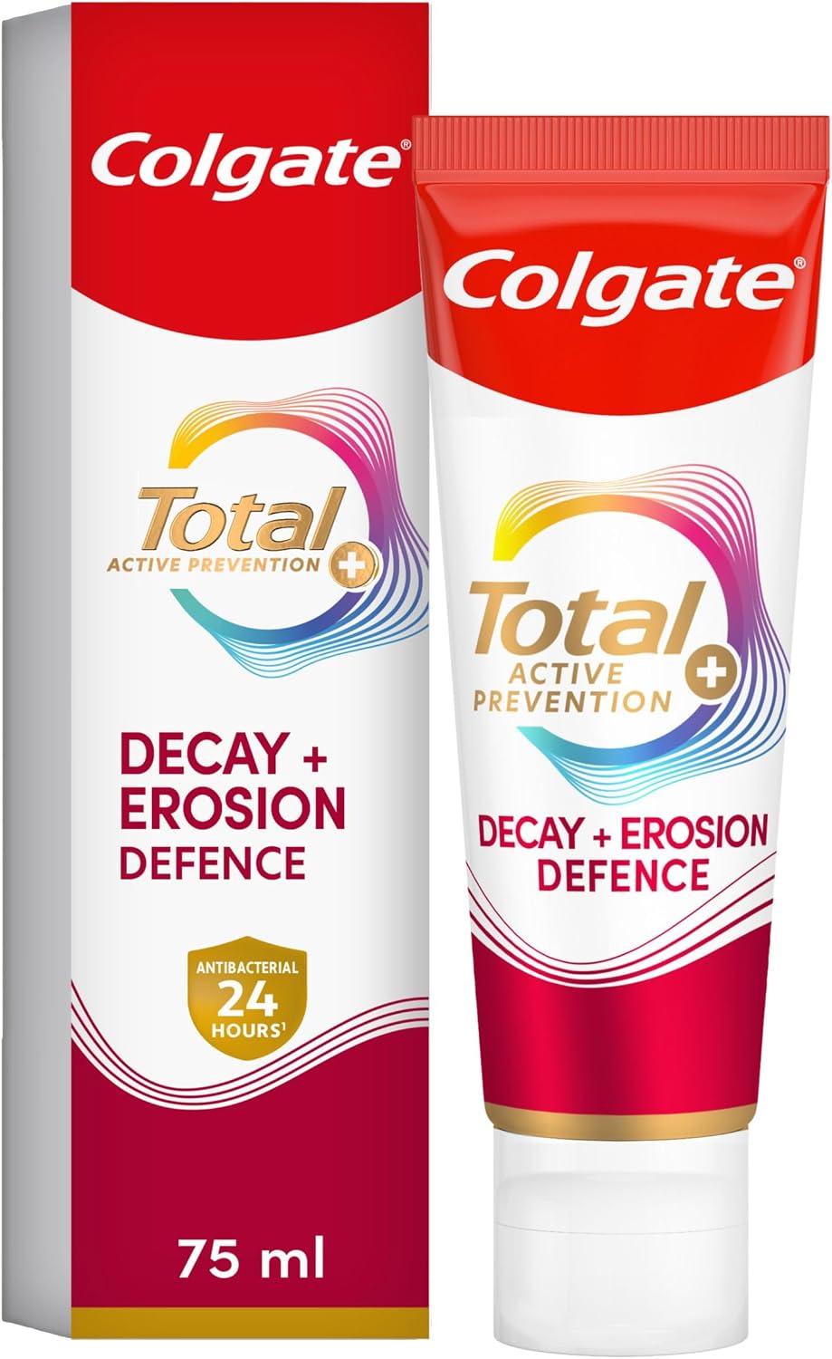 Colgate Total Active Prevention+ Decay + Erosion Defence Toothpaste, 75ml