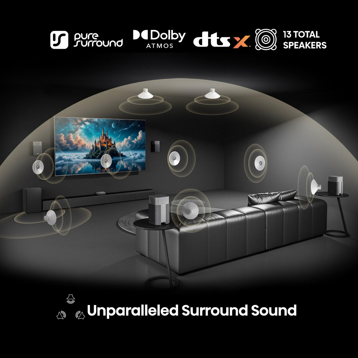 Hisense HS2000 2.1 CH All-In-One Soundbar for TV