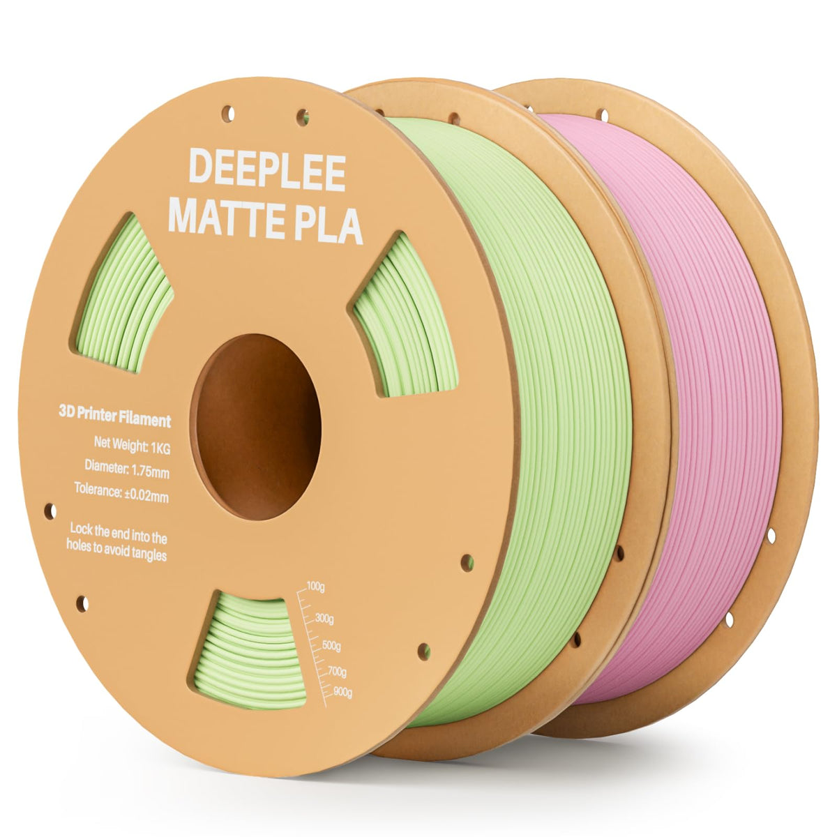 DEEPLEE Matte PLA Filament 1.75mm Matte White 1kg