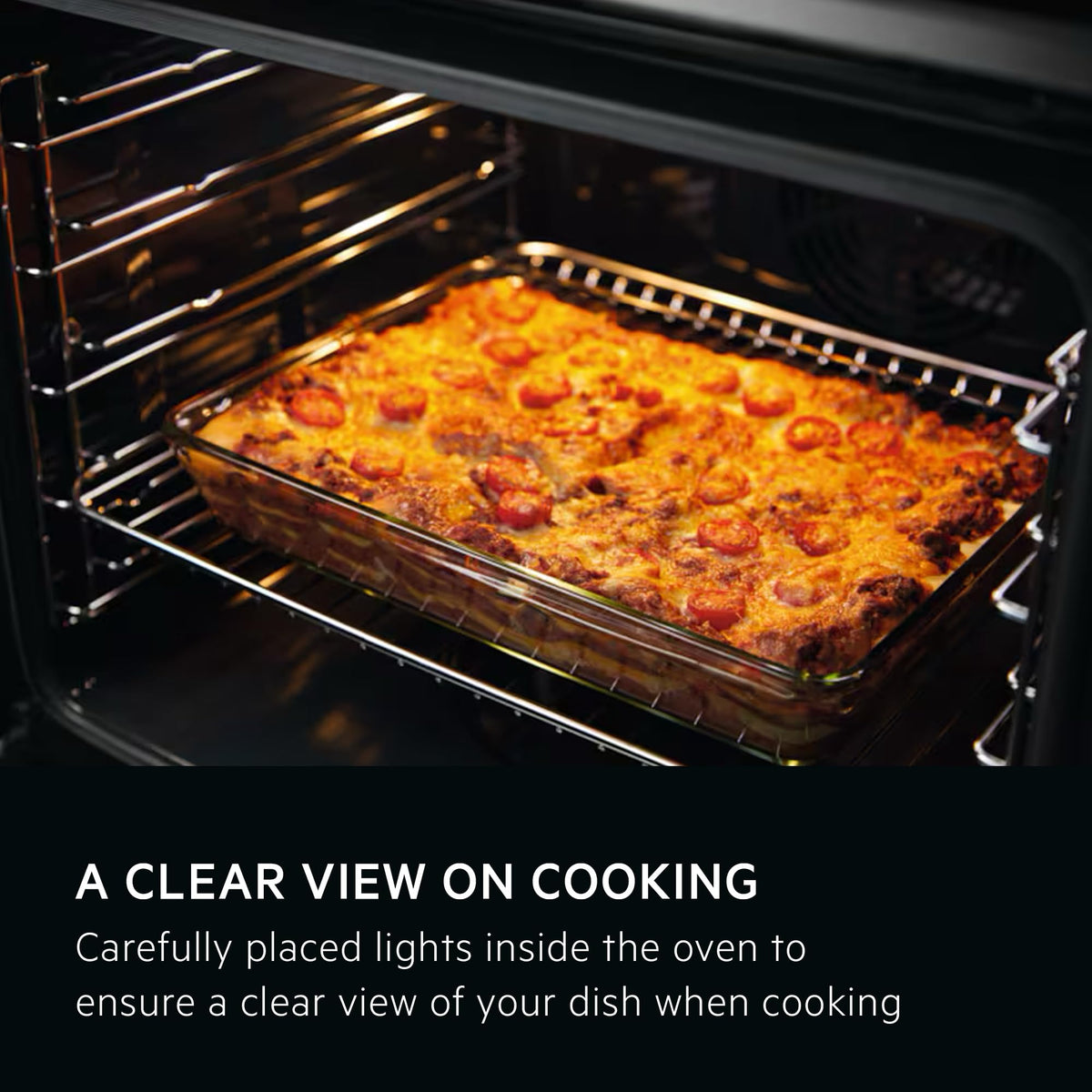 AEG Built-in Oven BEX535A61B, 72 L, Class A, Black