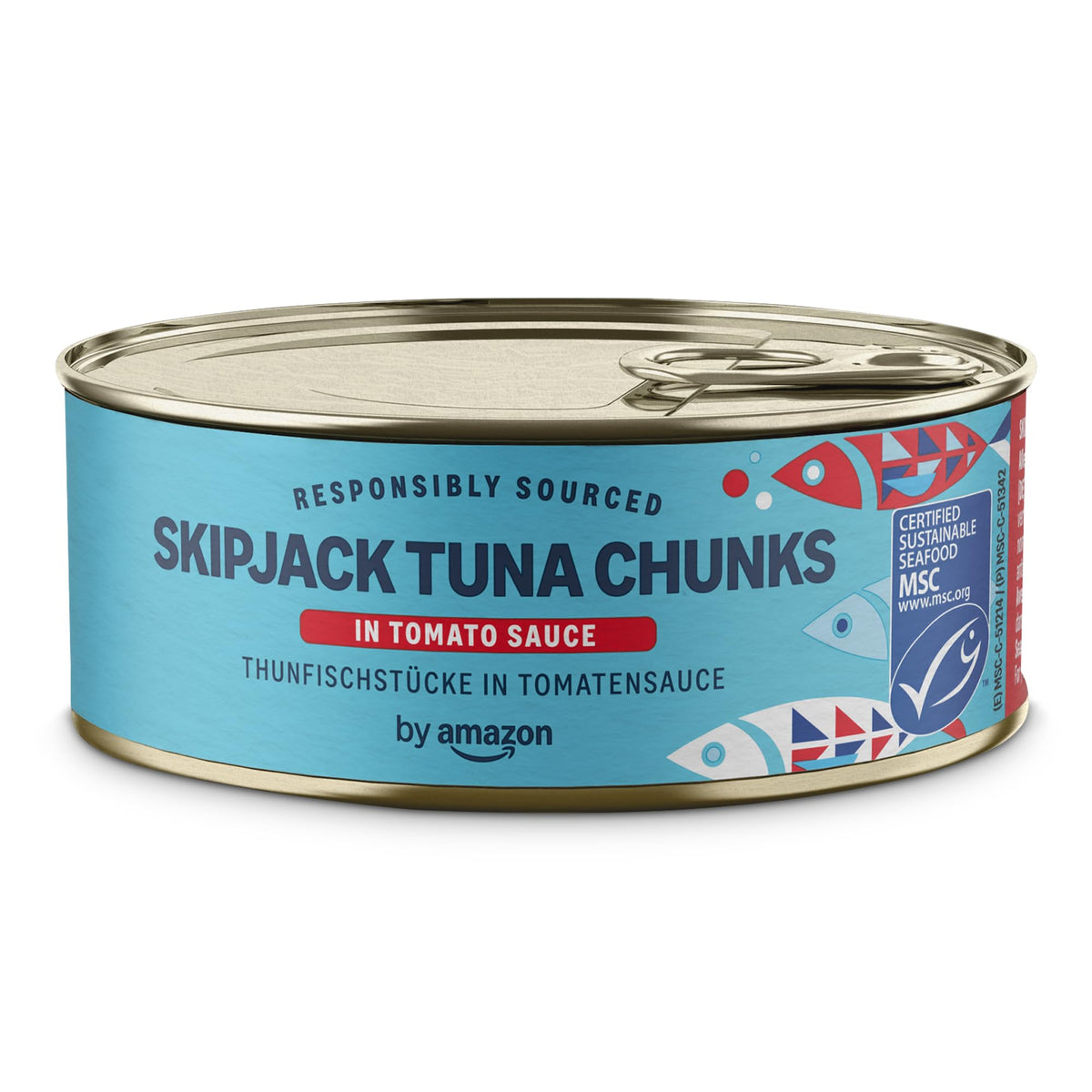 by Amazon MSC Skipjack Tuna Chunks in Spring Water, 4x145g