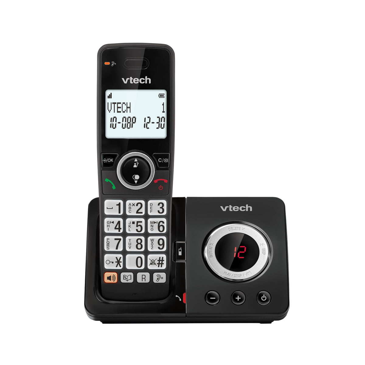 VTech EA5050 DECT Cordless Phone with Answering Machine,Nuisance Call Blocker, Volume Booster, Easy-to-Read Backlit Display, 18 Hours Talk-time, Handsfree Speakerphone, Single Handset