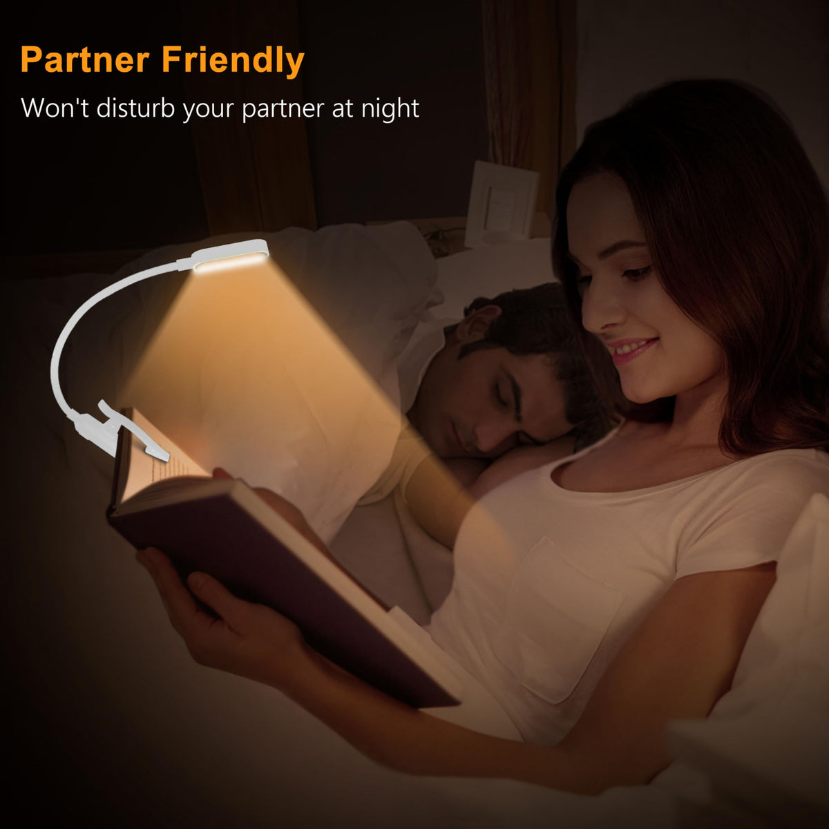 Gritin 16 LED Reading Light, Book Light - Eye Caring 3 Color Temperatures