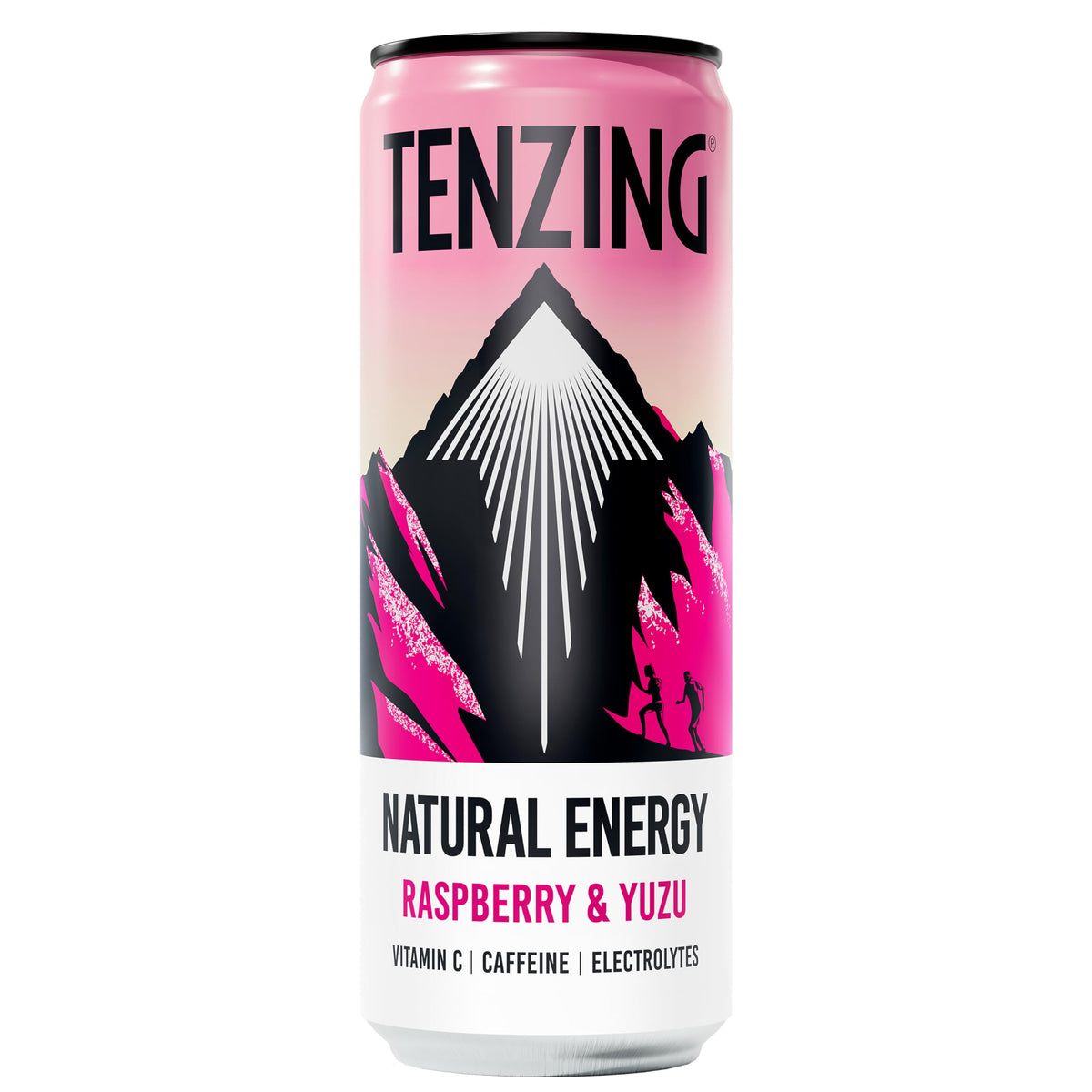 TENZING Natural Energy Drink, Plant Based, Vegan, & Gluten Free, +BCAA, Apple & Seaberry, 330ml (Pack of 12) - Packaging may vary