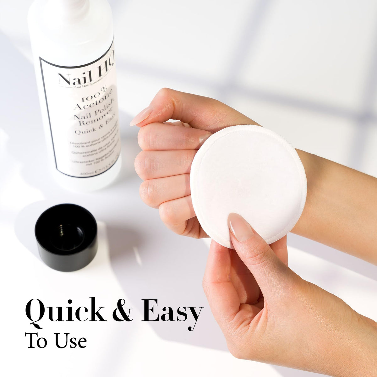 Nail HQ 100% Acetone Nail Polish Remover - 150ml - Express & Easy