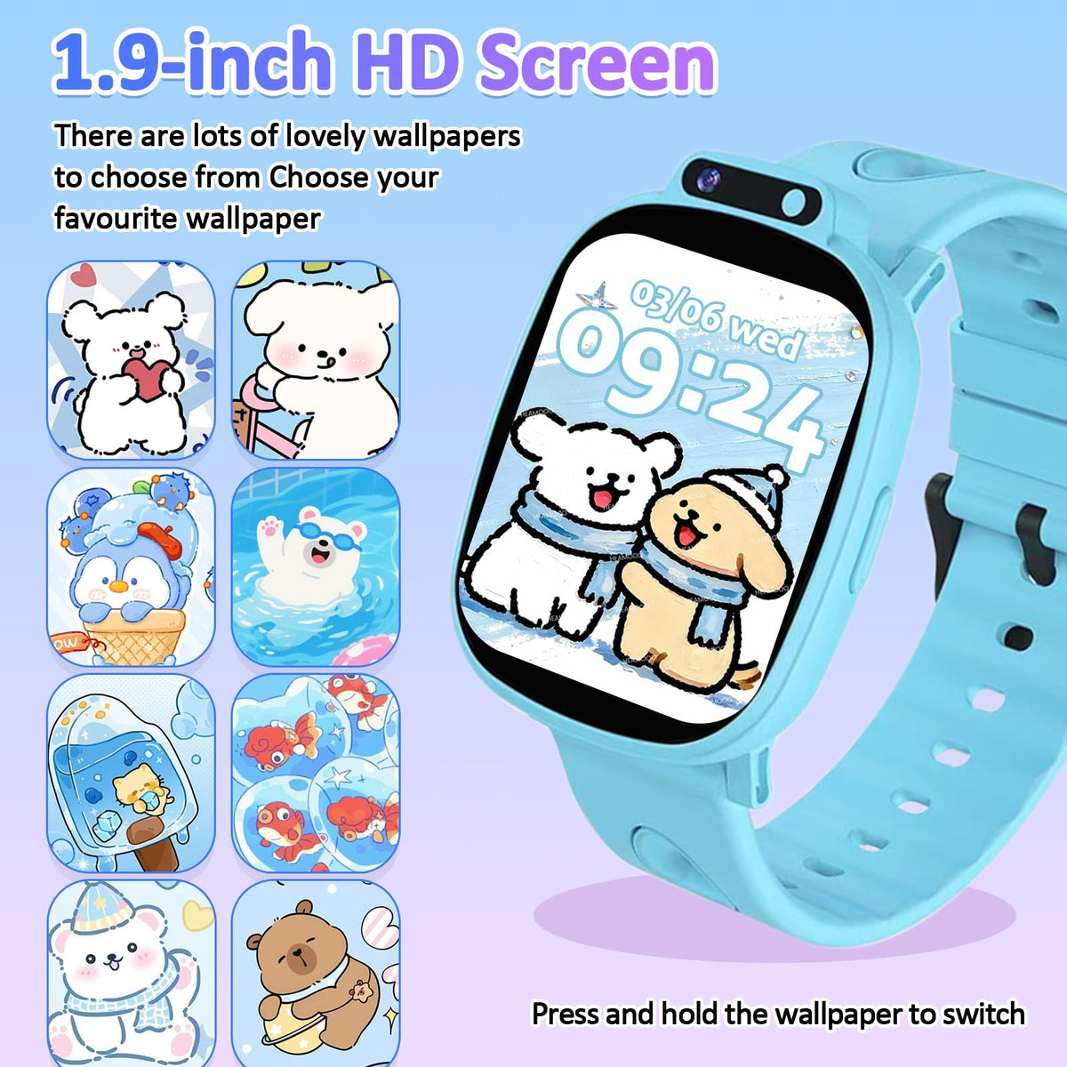 Kids Smart Watch for Boys Girls, Smart Watch for Kids Fitness Watch