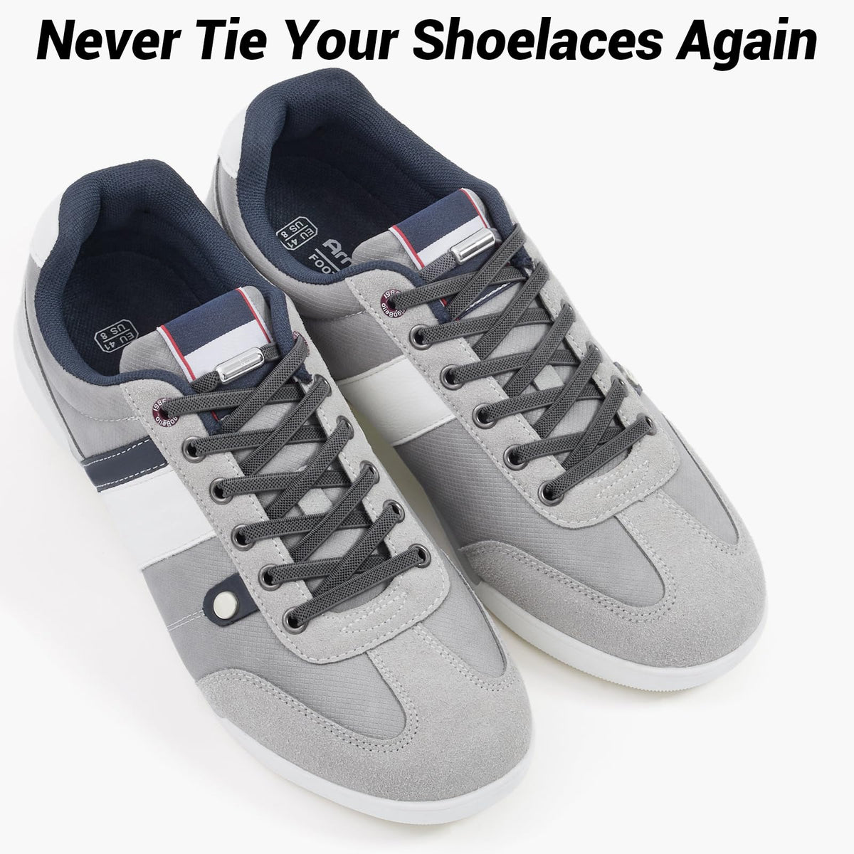 Handshop 2 Pairs Elastic Laces, No Tie Shoelaces for Trainers