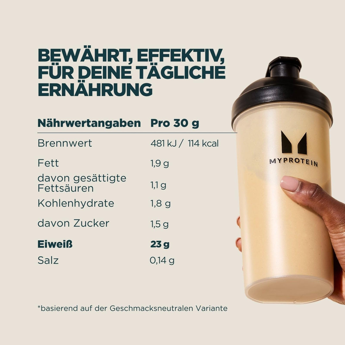 Myprotein Impact Whey Protein Powder | Vanilla - 30 Servings | Up to 23 g Whey Protein Per Serving with BCAAs | Builds Lean Muscle, Speeds Recovery | Low Fat & Carbs | Vegetarian