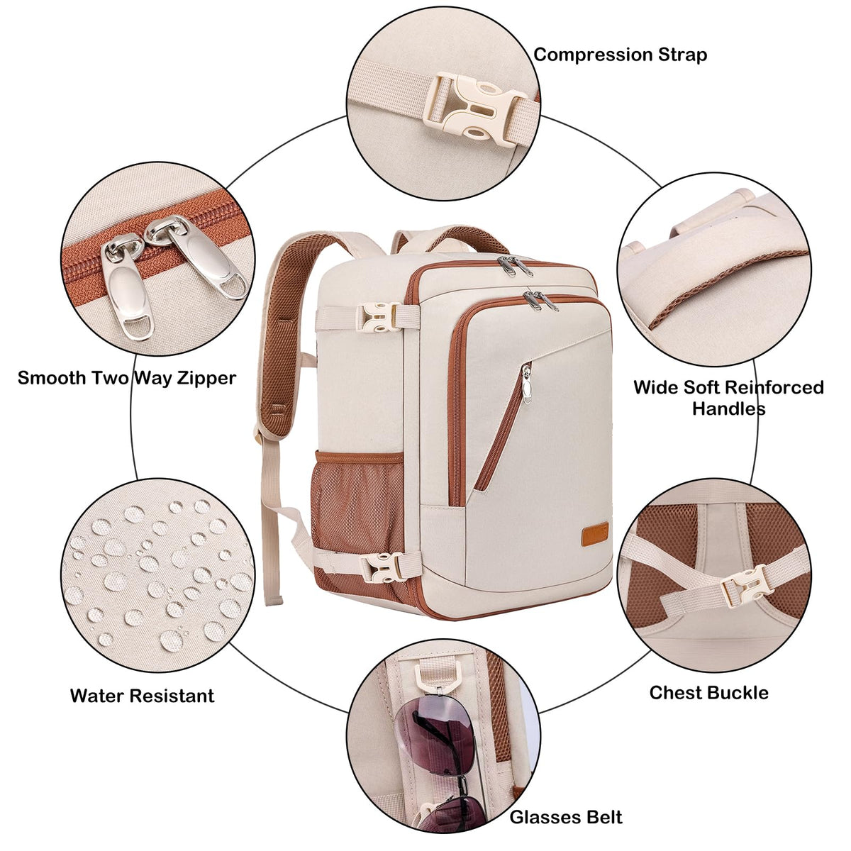 Ryanair Cabin Bags 40x30x20 Underseat 24L Small Travel Backpack Cabin Size
