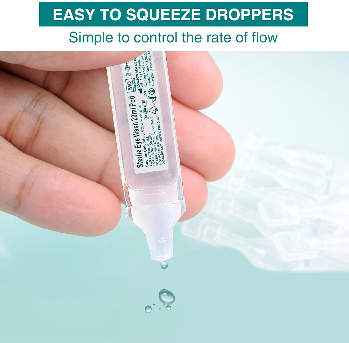 General Medi Eye Wash - Sterile Saline Solution 20ml/0.9% (Pack of 25)