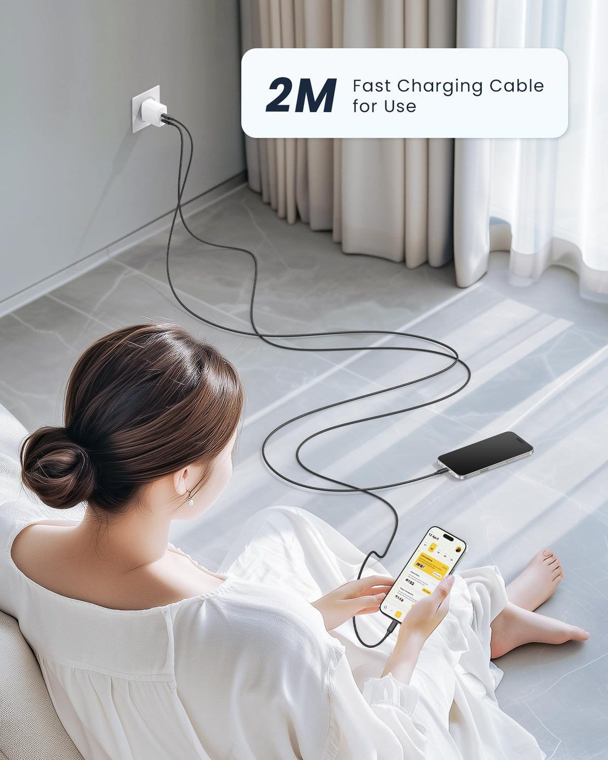 RAVIAD USB C to Lightning Cable 1M [MFi Certified]iPhone Fast Charger Cable