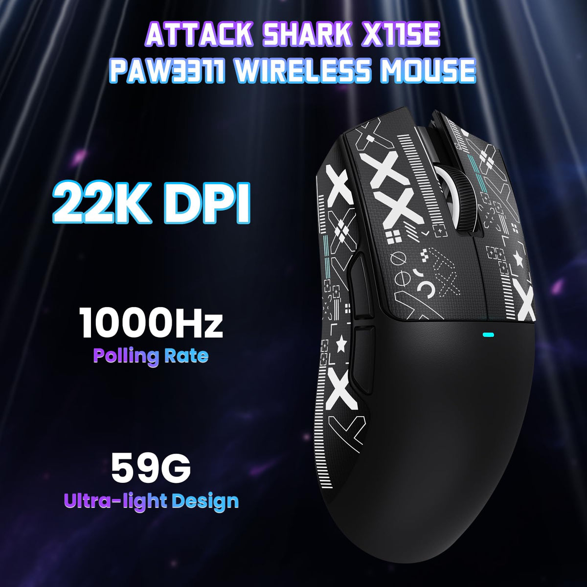 ATTACK SHARK X11 SE Wireless Gaming Mouse for PC/Xbox/PS/Mac