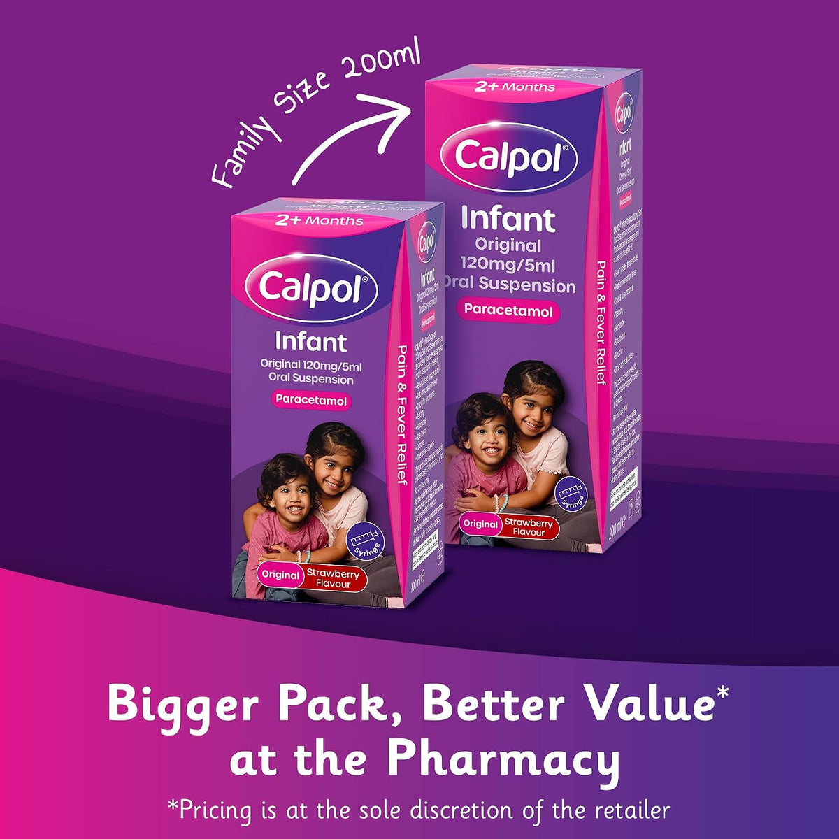Calpol Infant Original Suspension Paracetamol (1 x 100ml)