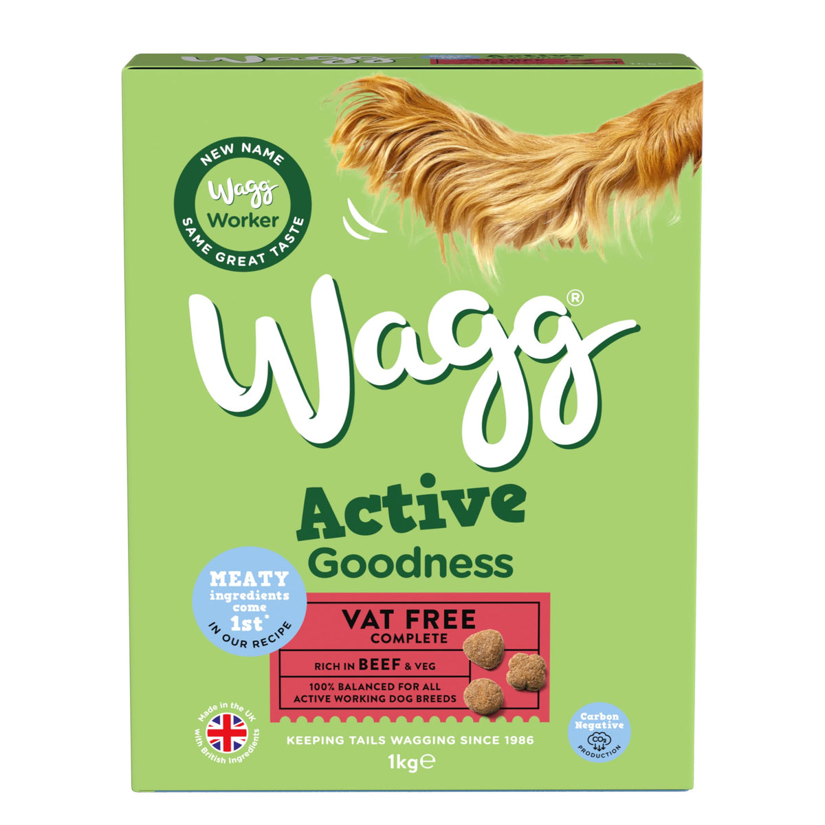 Wagg Active Goodness Complete Dry Adult Dog Food Chicken 12kg
