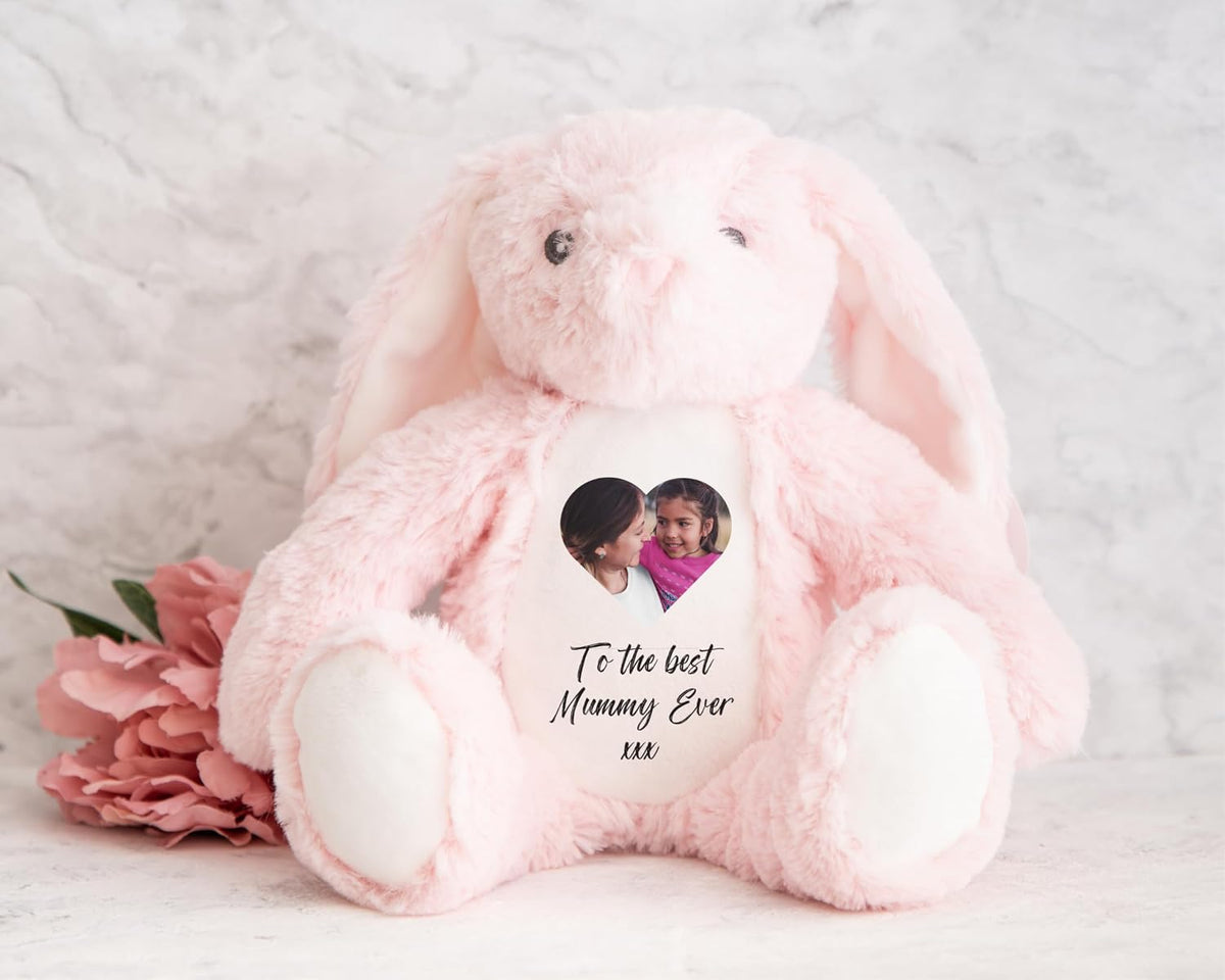 Custom Photo Teddy Keepsake | Personalized Picture Bear for Birthdays & Special Occasions | Memorial Baby Loss Keepsake | Personalised Gifts for Girlfriend, Multi