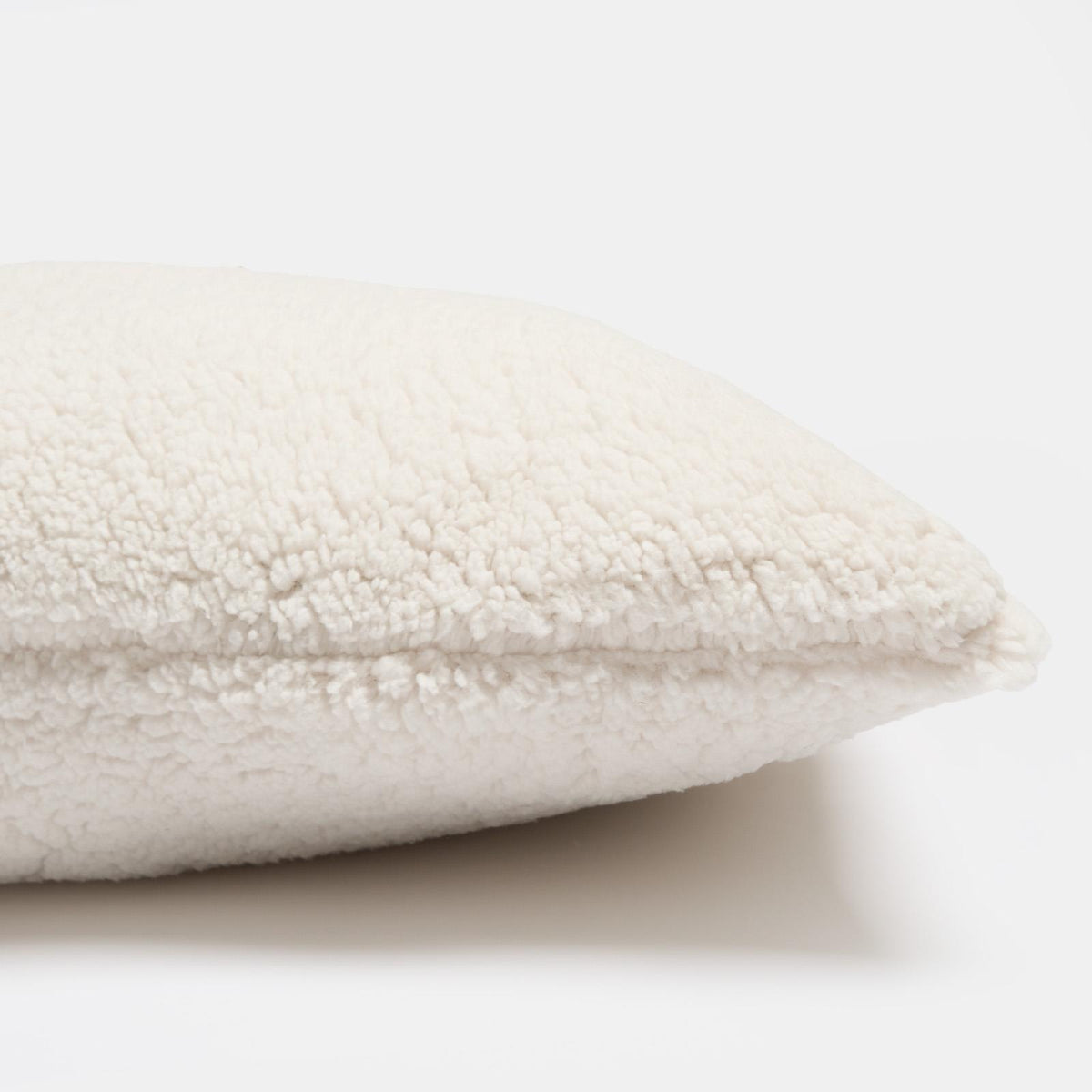 OHS Long Bolster Pillow Teddy Fleece Body Neck Pregnancy Support Cushion