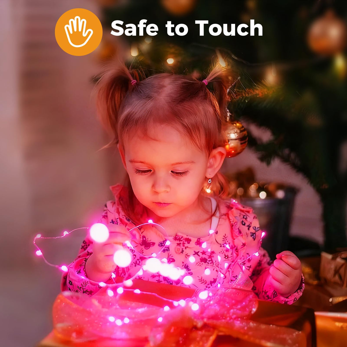 btfarm 2 Pack Halloween Orange Fairy Lights Battery Operated with Timer