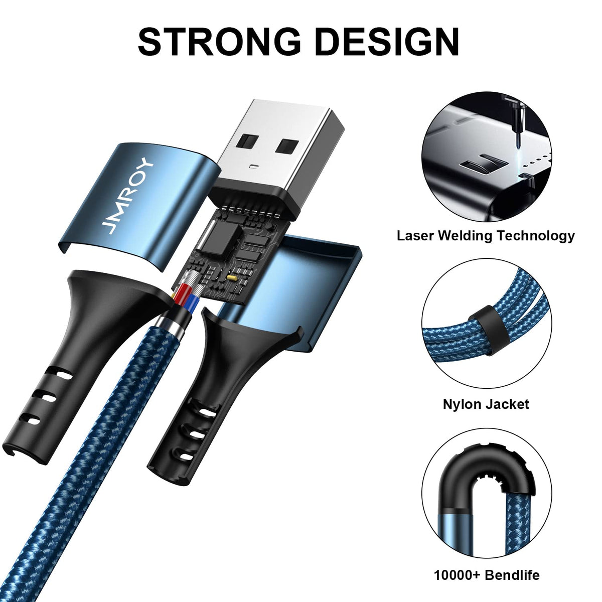 Micro USB Cable 2M 2PACK Android Charger Cable Fast Charging Cable Nylon Micro USB Charger cable Samsung Galaxy S7 Edge S6 S5 J7 J5 J6 J3 Note A6 A10,Sony,LG,Kindle,Xbox,PS4,Tablets,Nexus,Sony