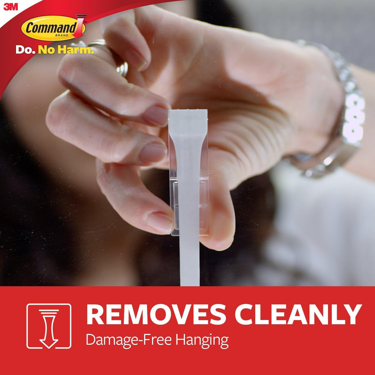 Command Broom Grippers, White, 2 Hooks and 6 Adhesive Strips