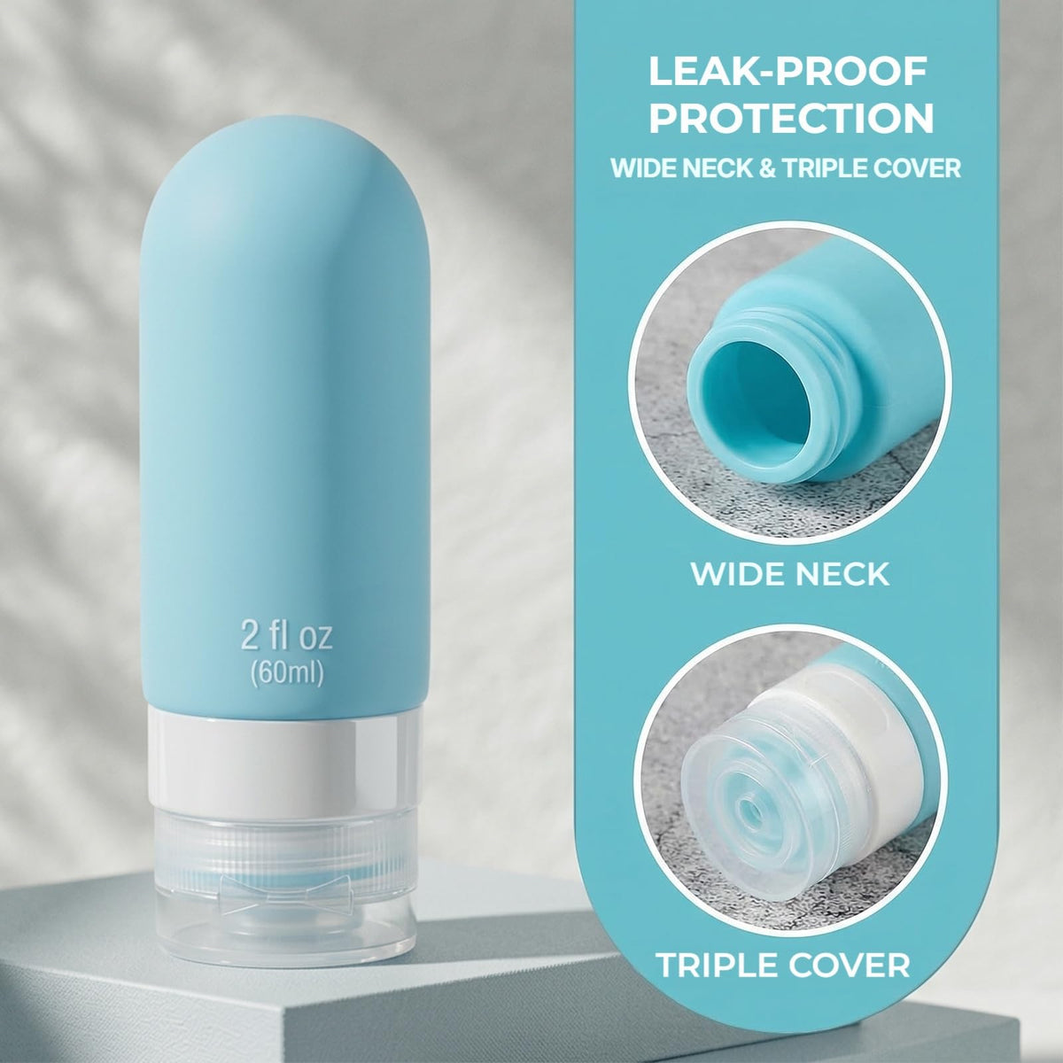 Travel Bottles for Toiletries, CAA Approved 11 PCS Travel Bottles Kit